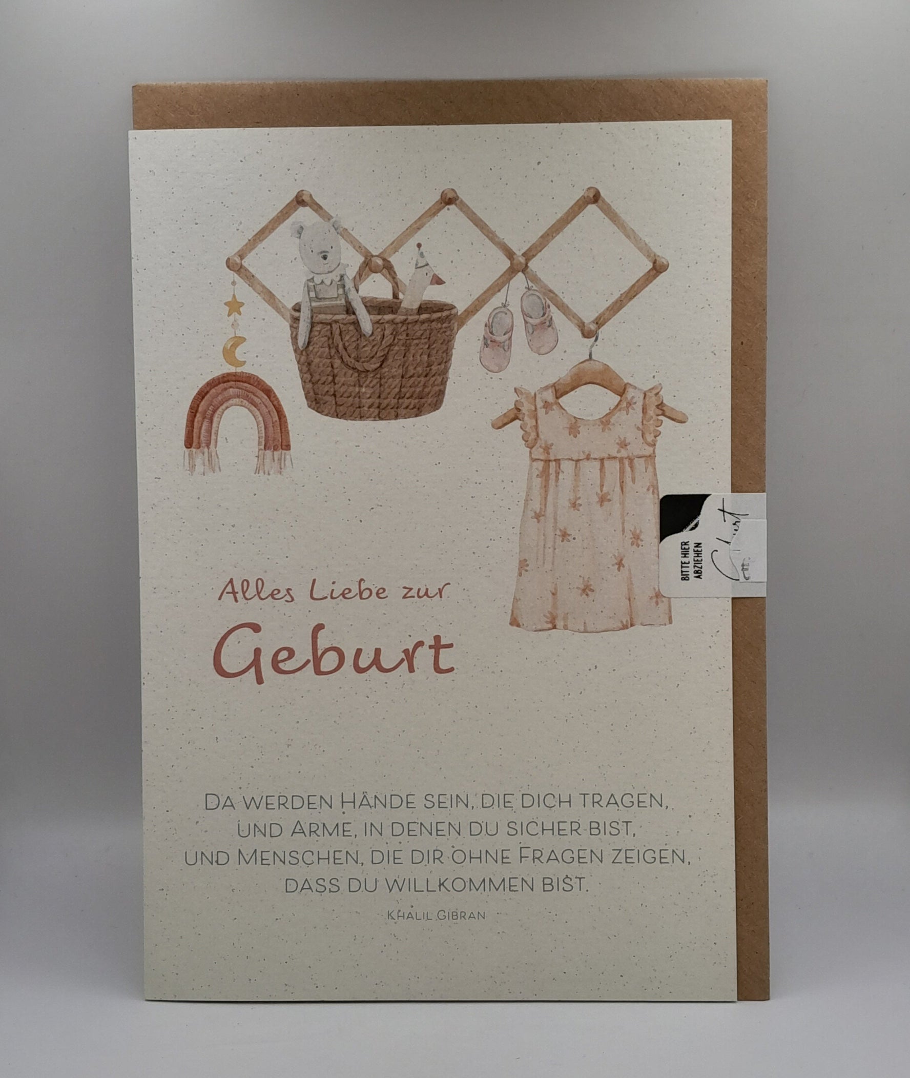 Billet zur Geburt "Da werden Hände sein"