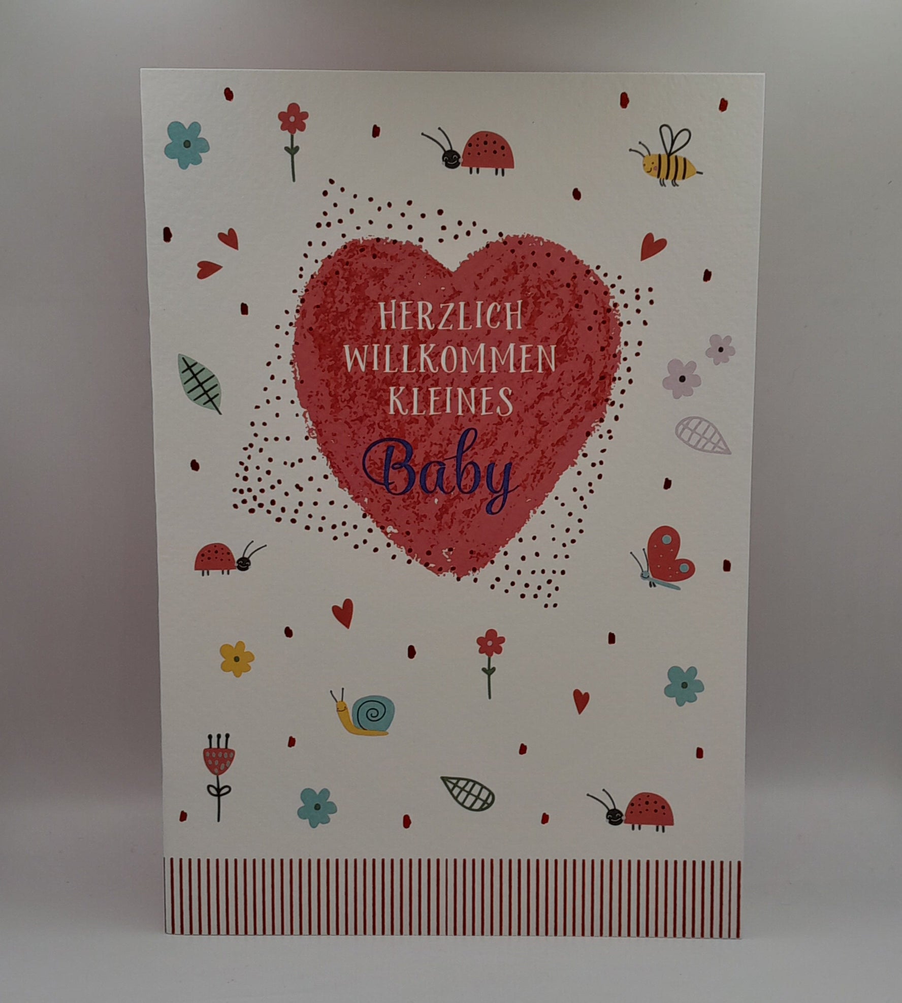 Billet zur Geburt "Herz"
