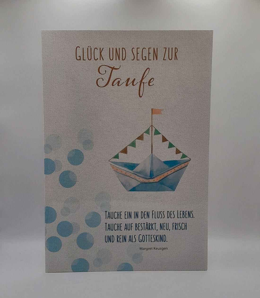 Billet zur Taufe "Papierschiffchen"