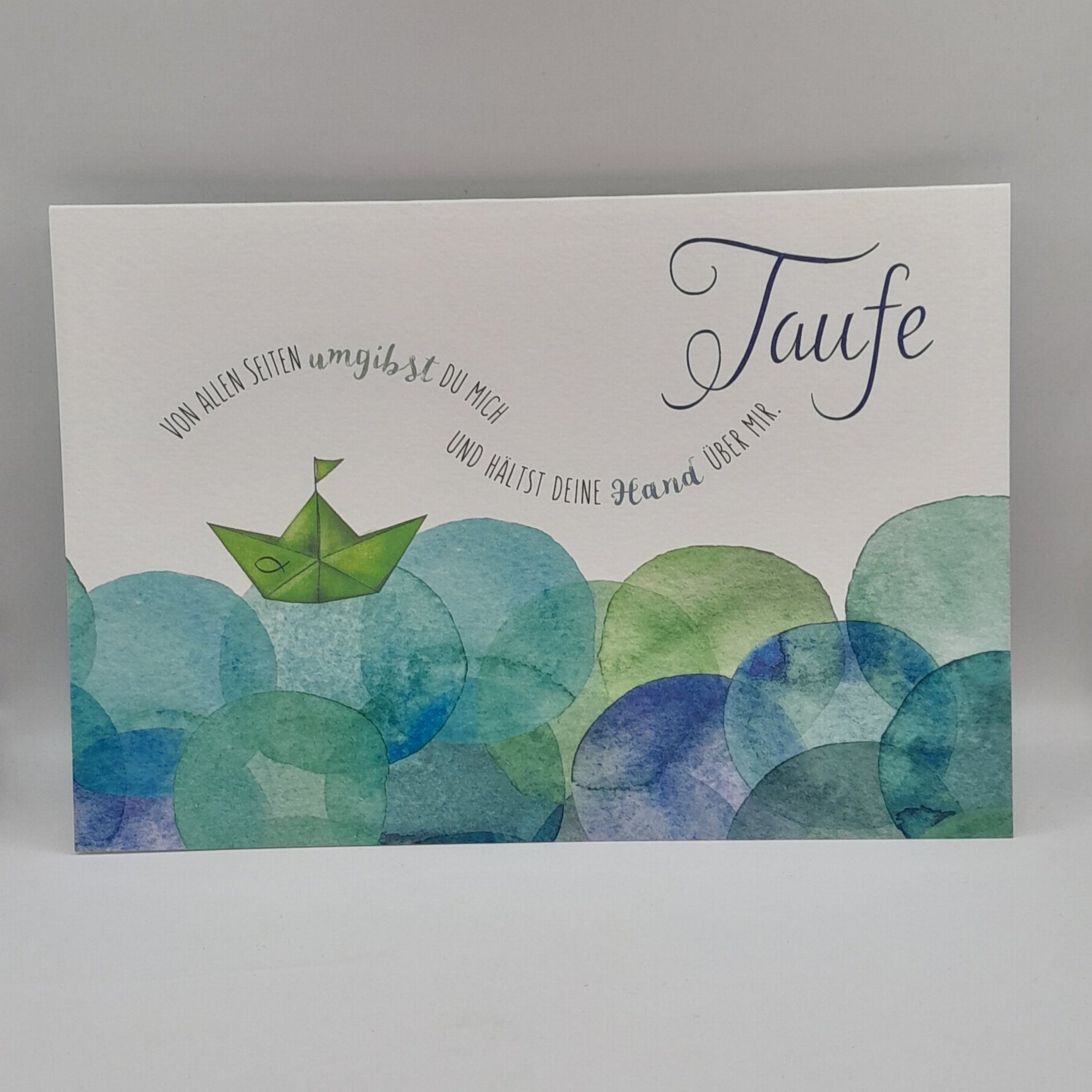 Billet / Taufe "Papierschiff"