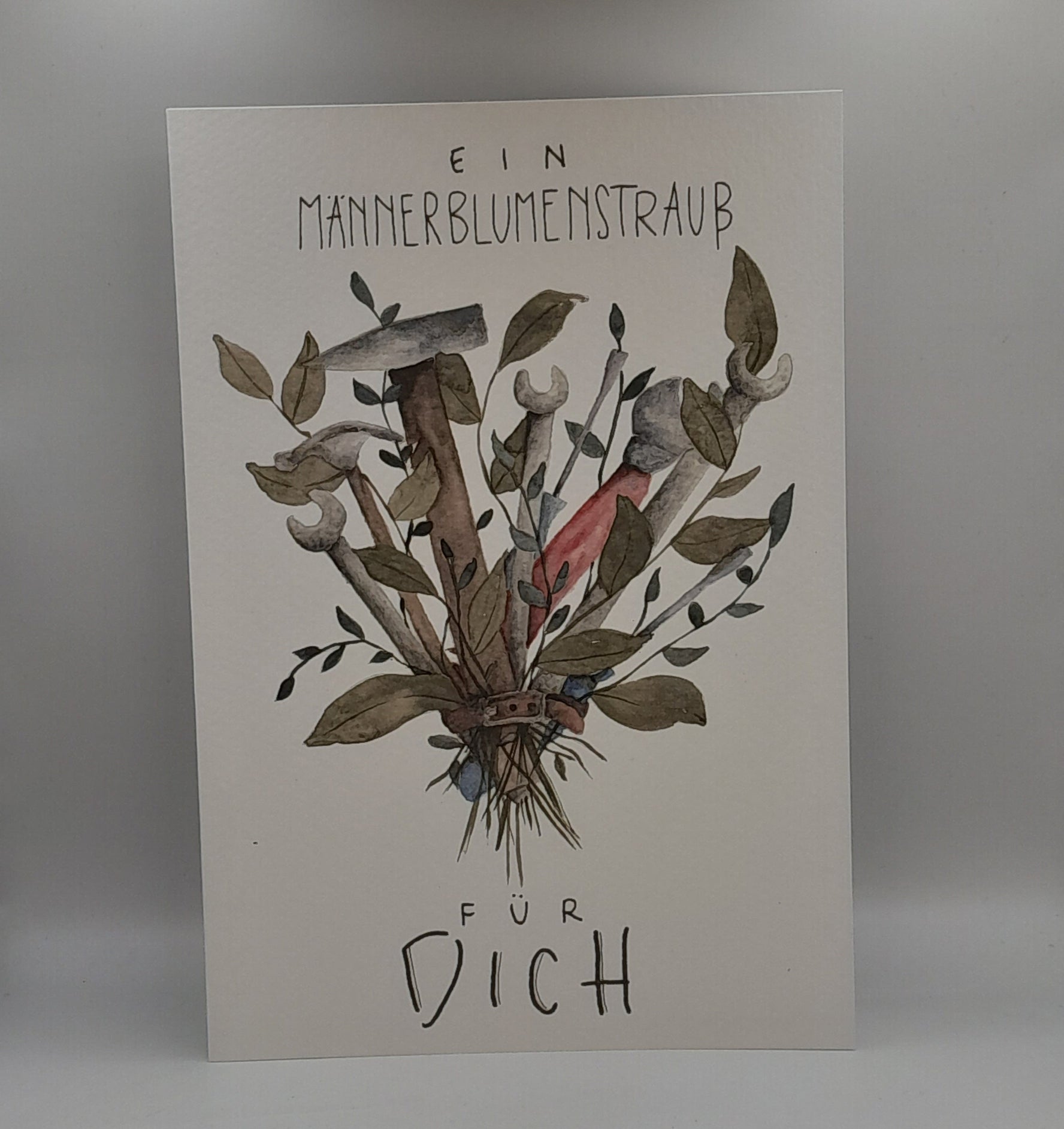 Billet zum Geburtstag "Männerblumenstrauß"
