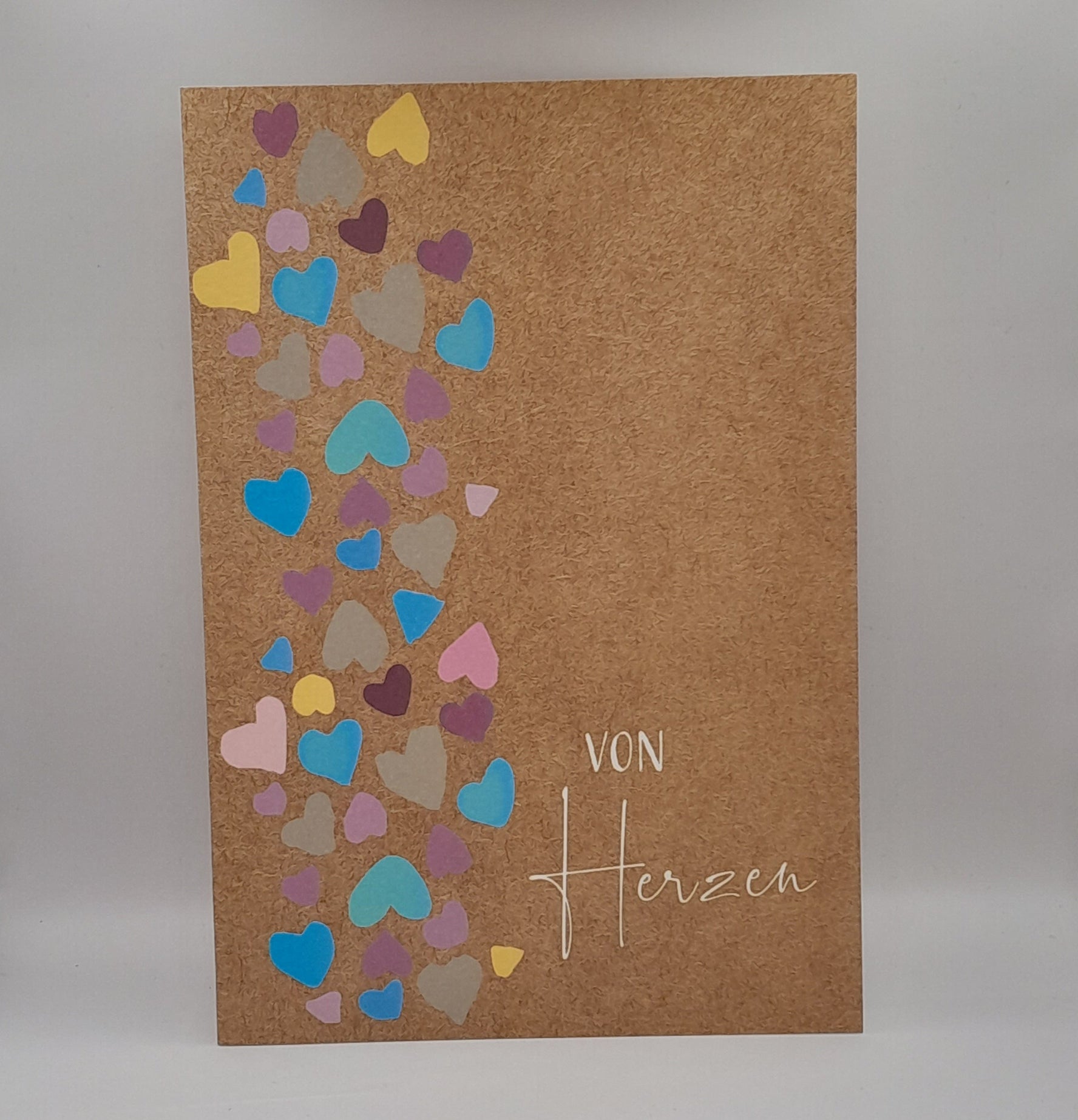 Billet zum Geburtstag "Bunte Herzen"