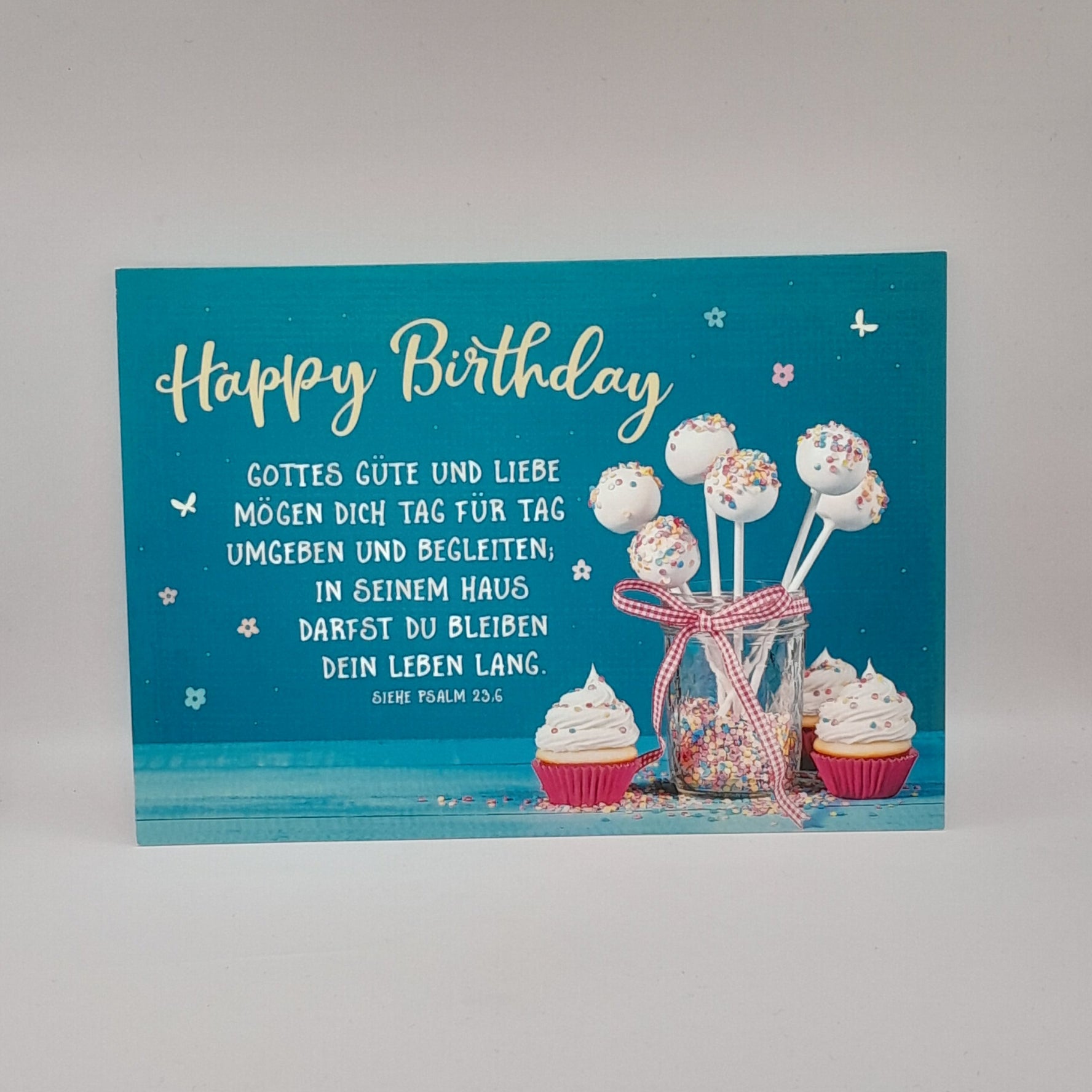 Postkarte zum Geburtstag "Cakepop"