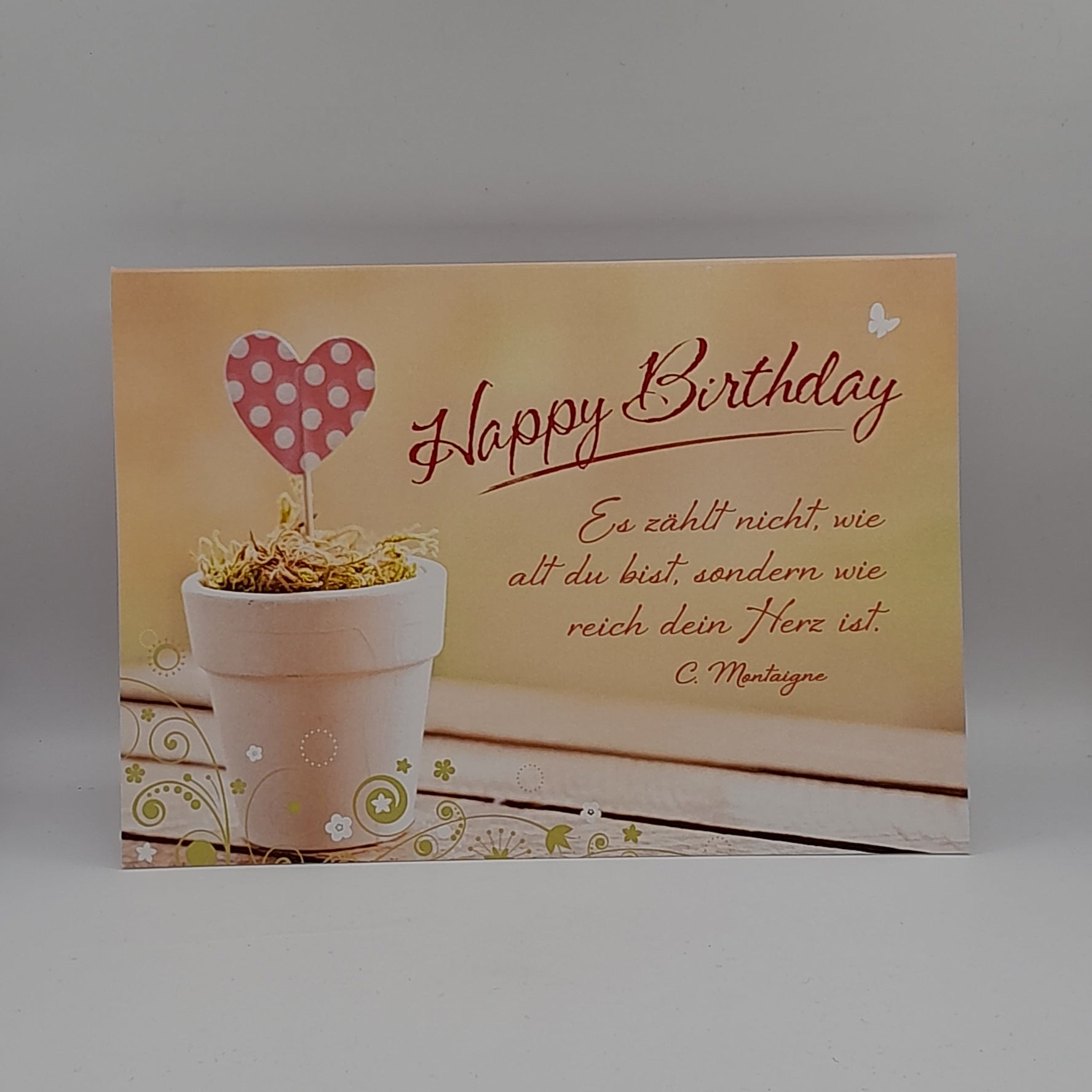 Billet zum Geburtstag "Herz"
