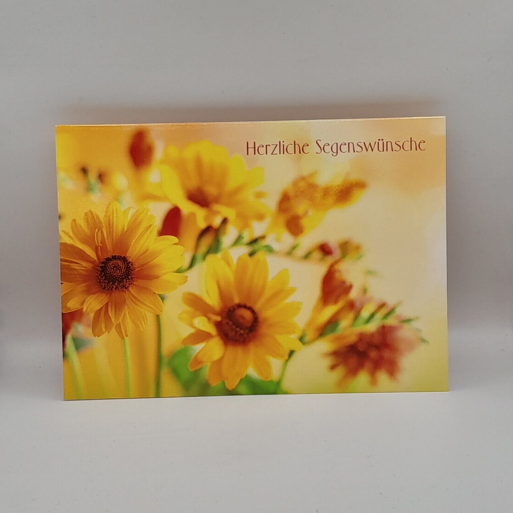 Billet zum Geburtstag "Gelbe Blumen"