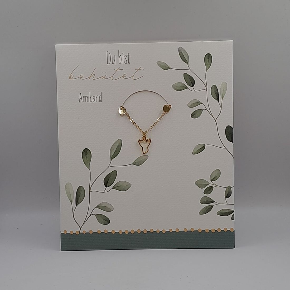 Armband mit Engel, goldfarben