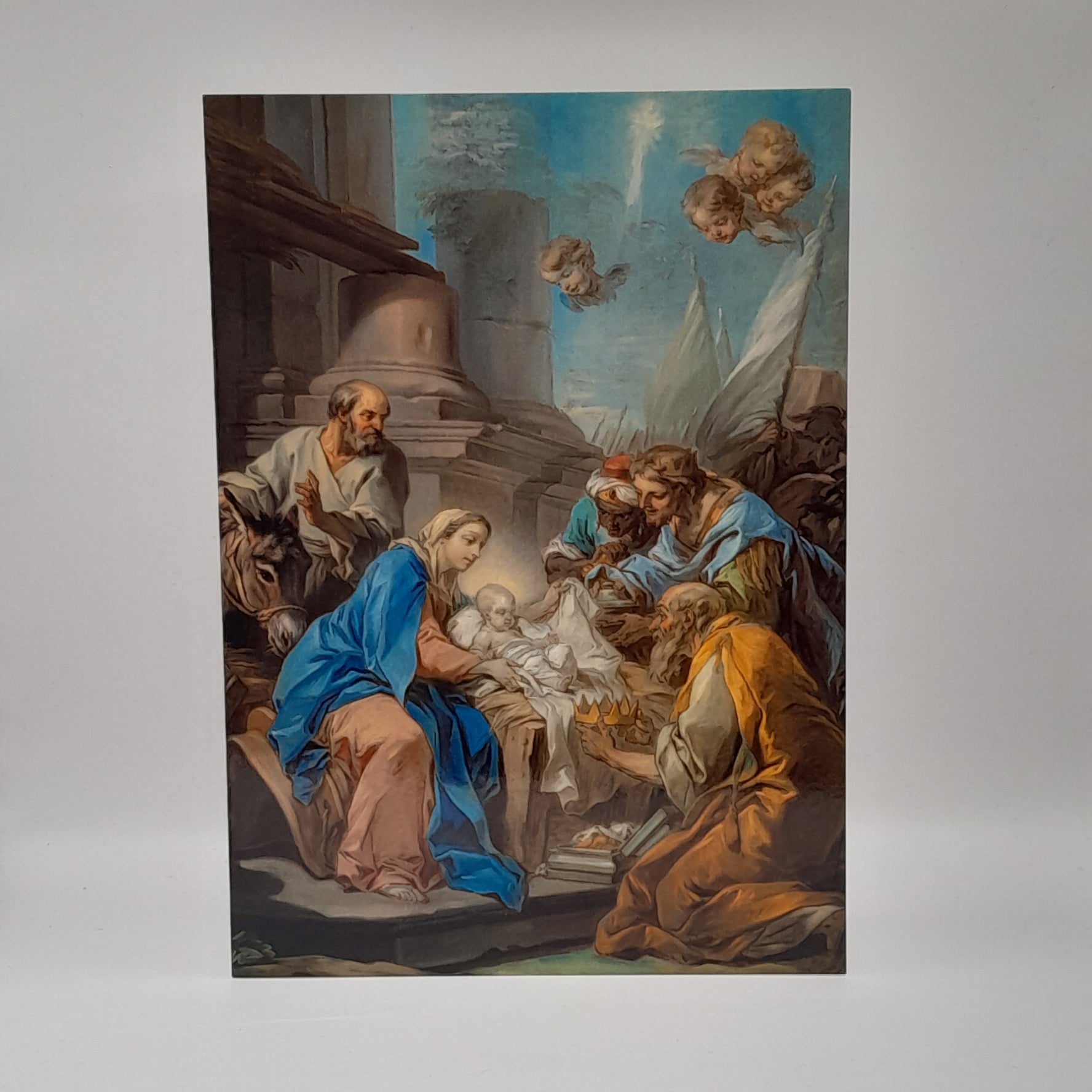 Billet zu Weihnachten "Anbetung der Könige"