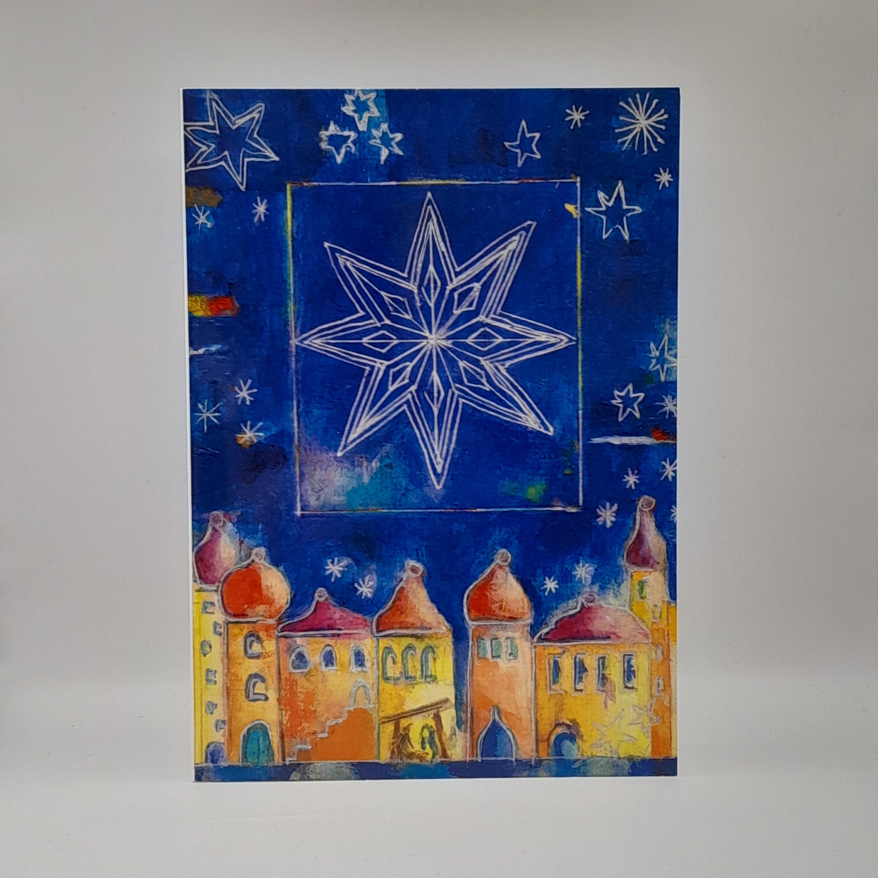 Billet zu Weihnachten "Weihnachtsstern über der Stadt"
