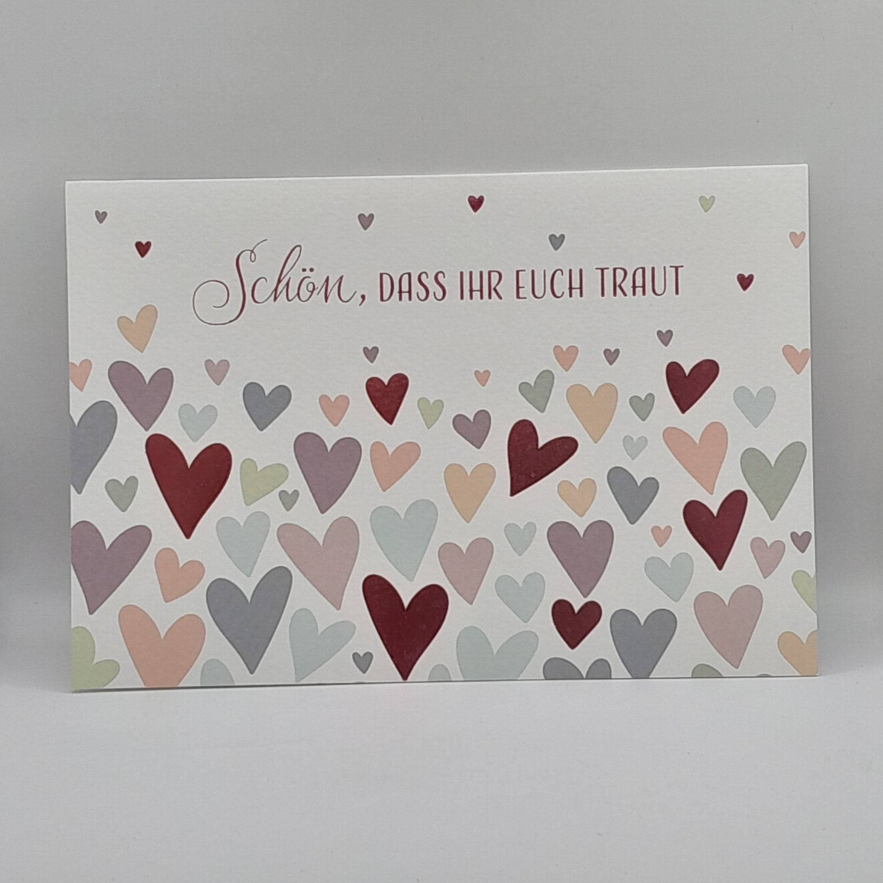 Billet zur Hochzeit "Herzen"