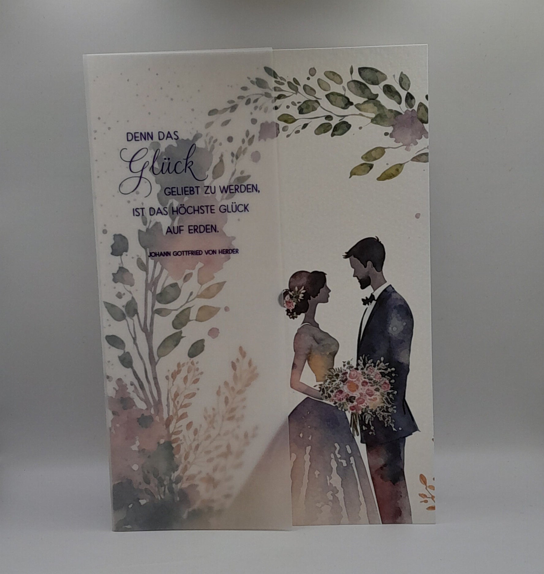 Billet zur Hochzeit "Brautpaar"