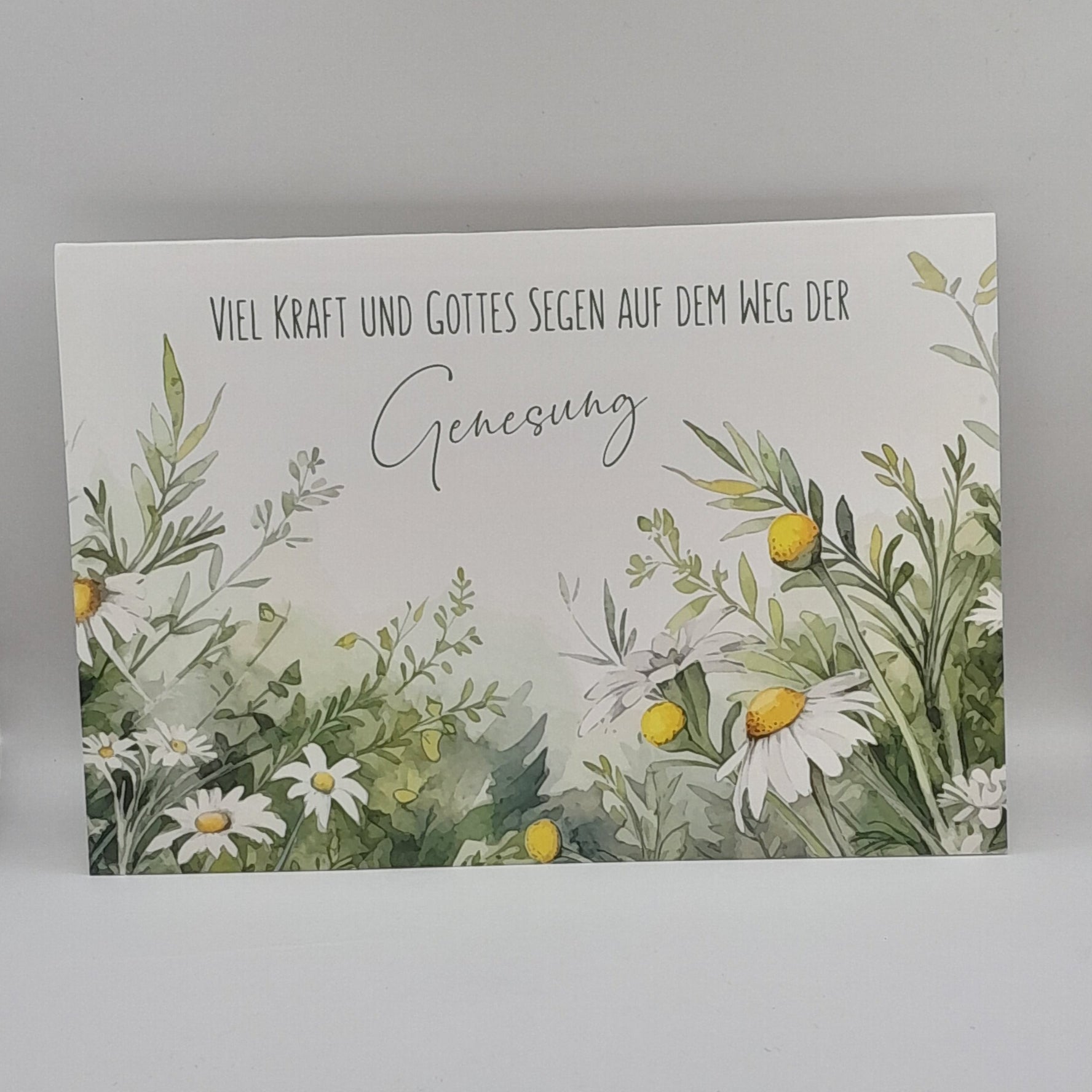 Billet zur Genesung "Viel Kraft und Gottes Segen"