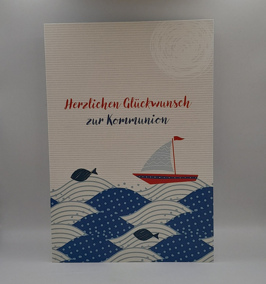 Billet zur Erstkommunion "Boot"