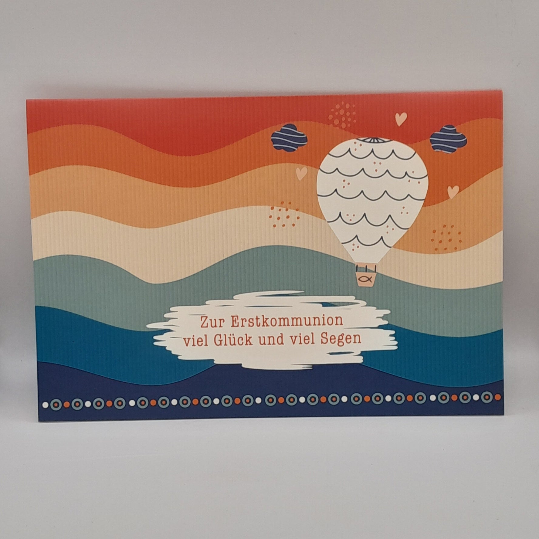 Billet zur Erstkommunion "Ballon"