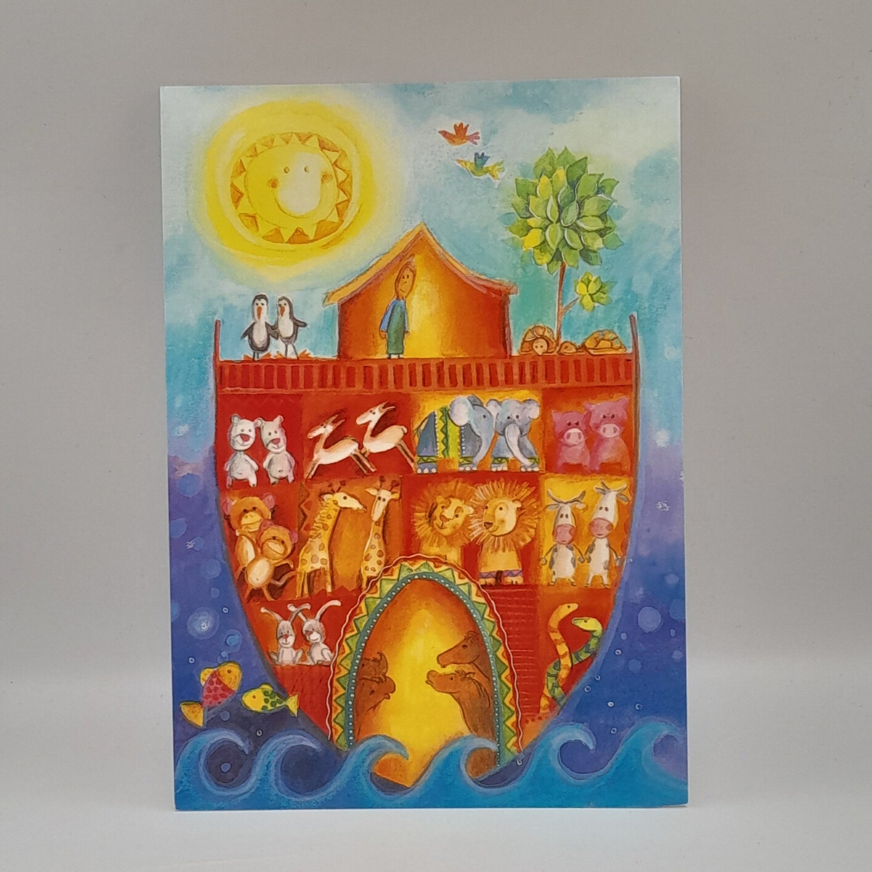 Postkarte zur Erstkommunion "Arche Noah"