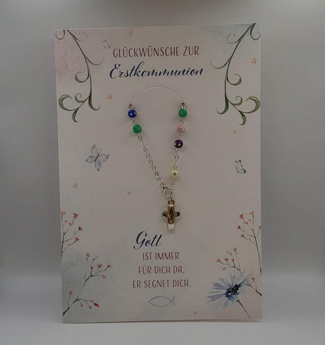 Billet zur Erstkommunion, mit Armband