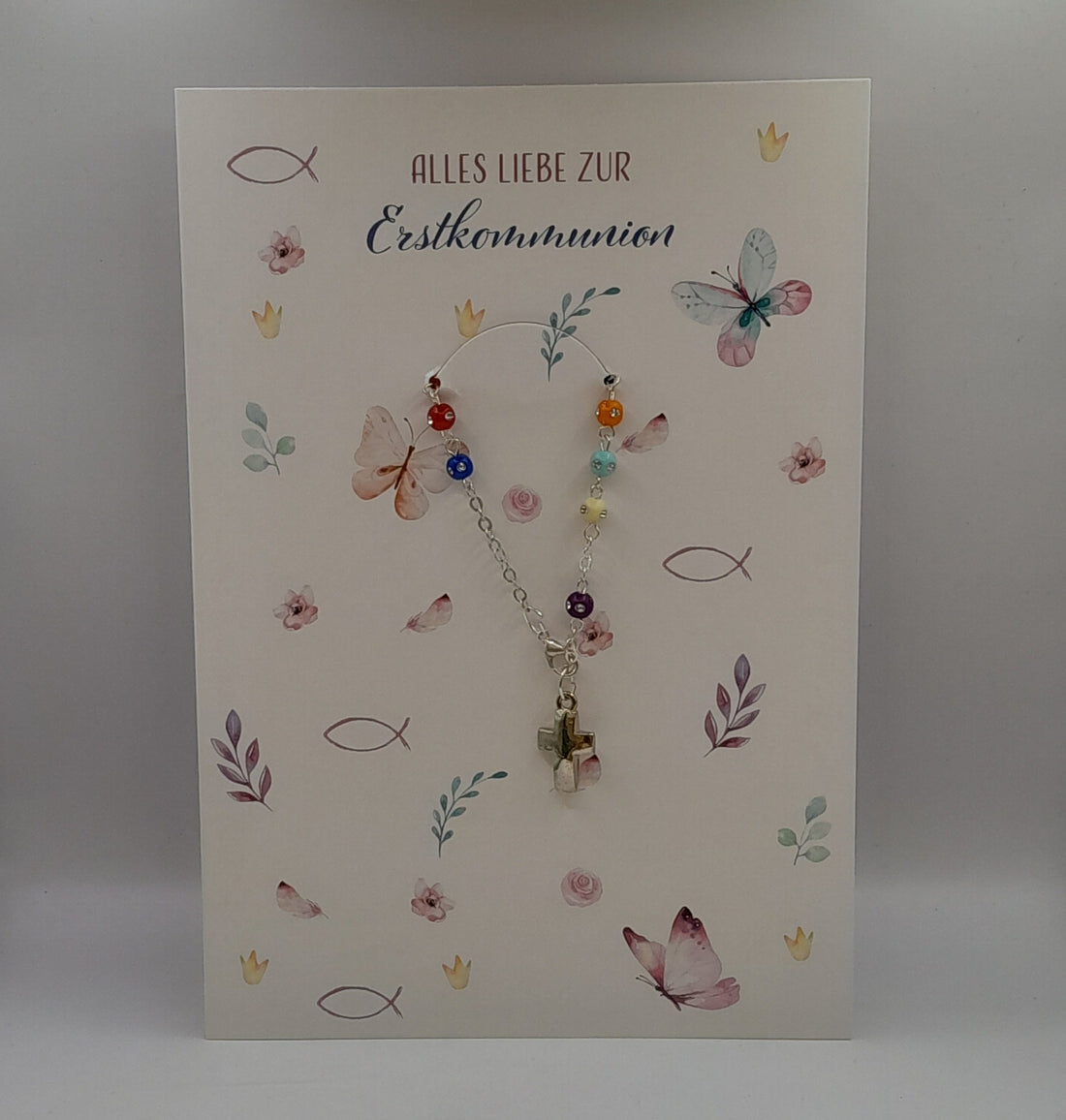 Billet zur Erstkommunion, mit Armband