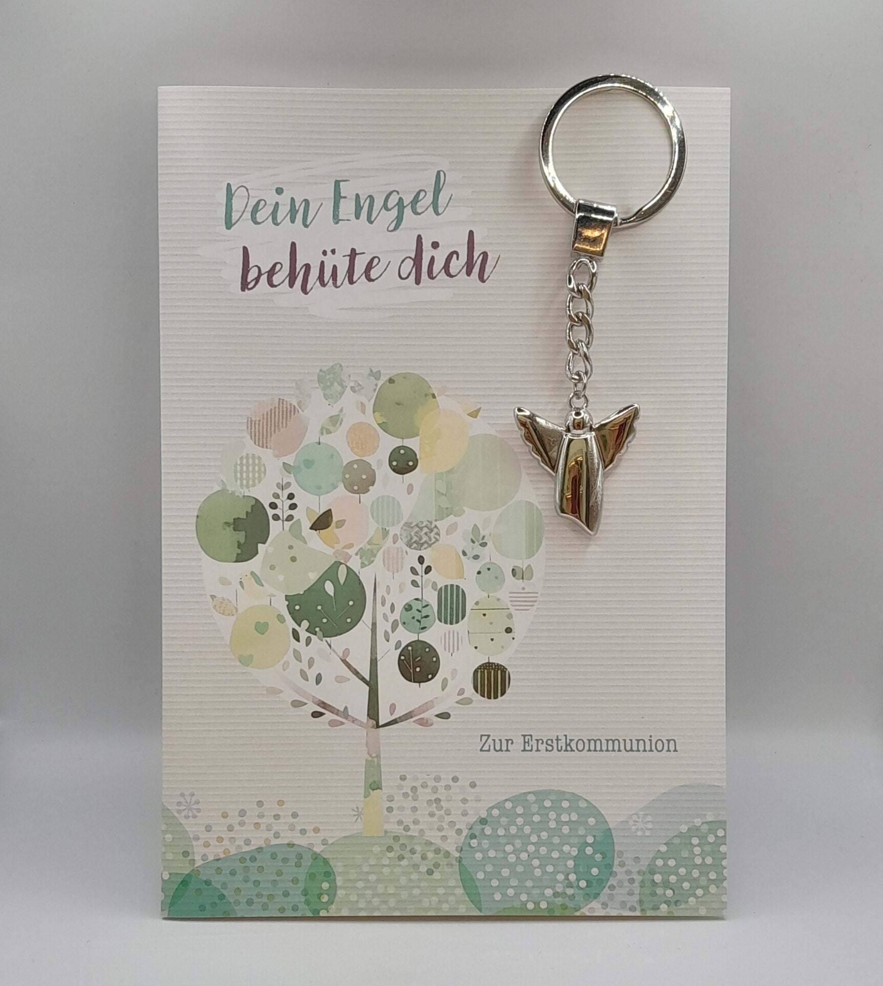 Billet zur Erstkommunion, mit Schlüsselanhänger
