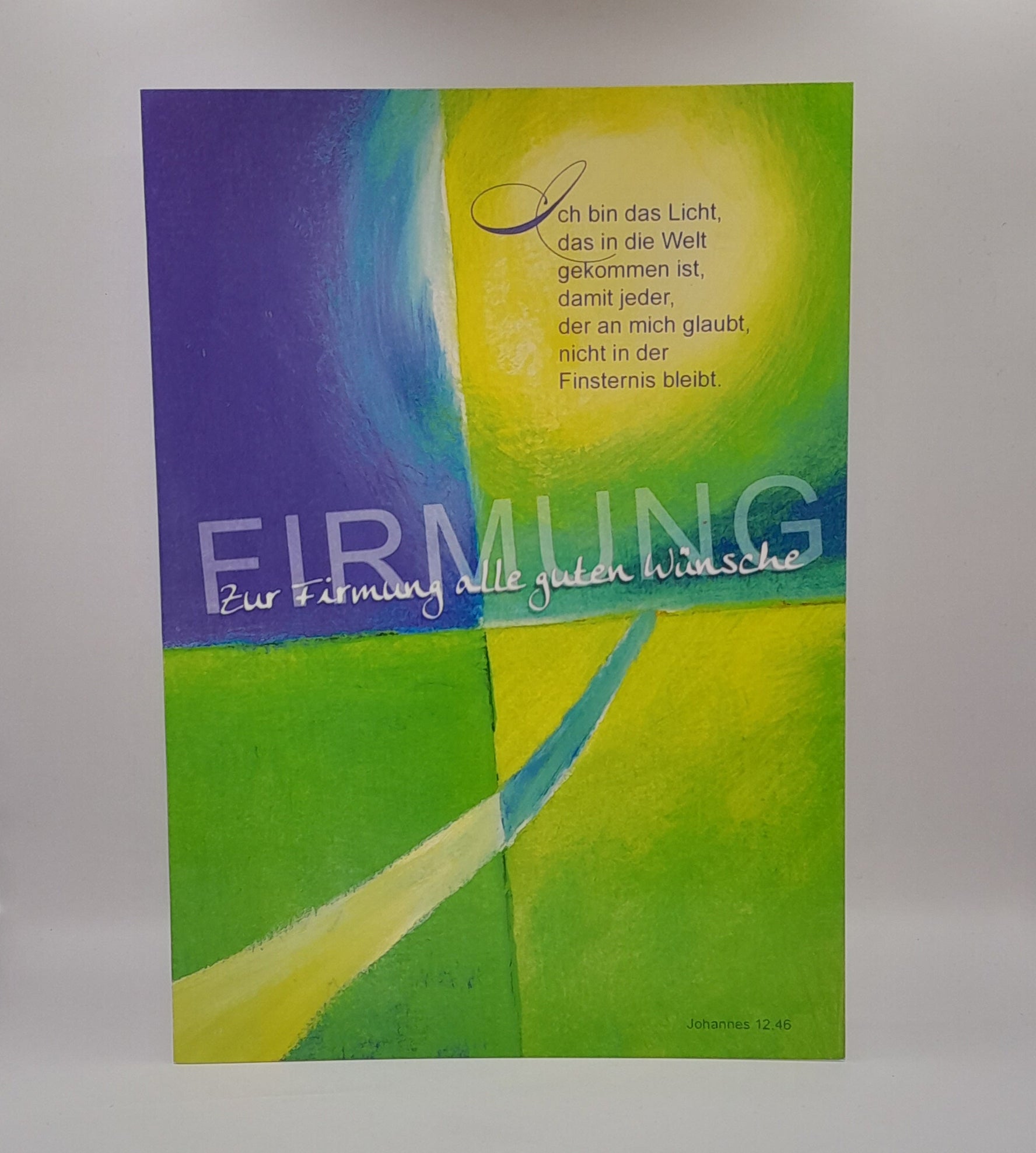 Billet zur Firmung "Kreuz grün"