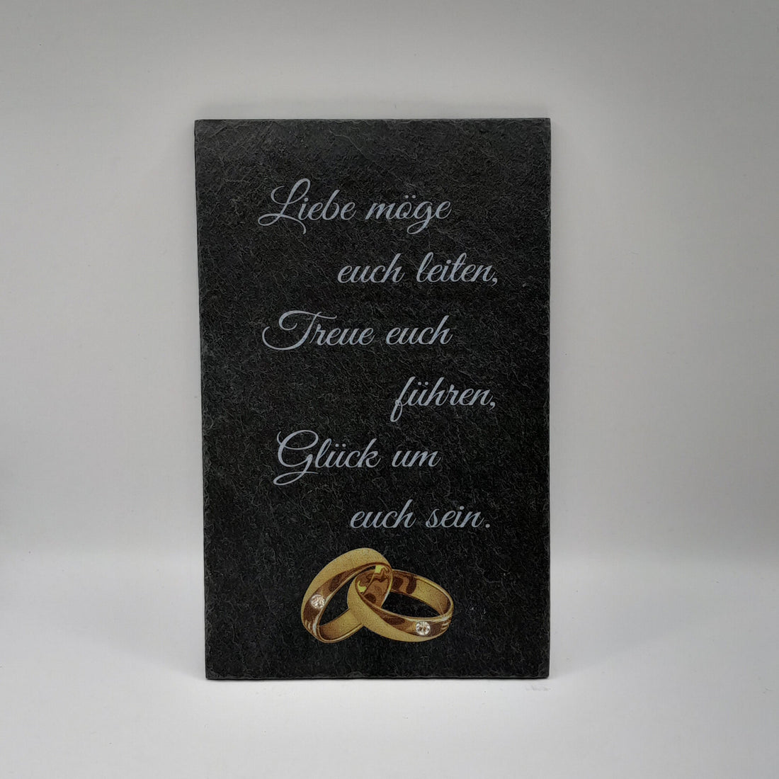 Schiefertafel zur Hochzeit "Liebe möge..."