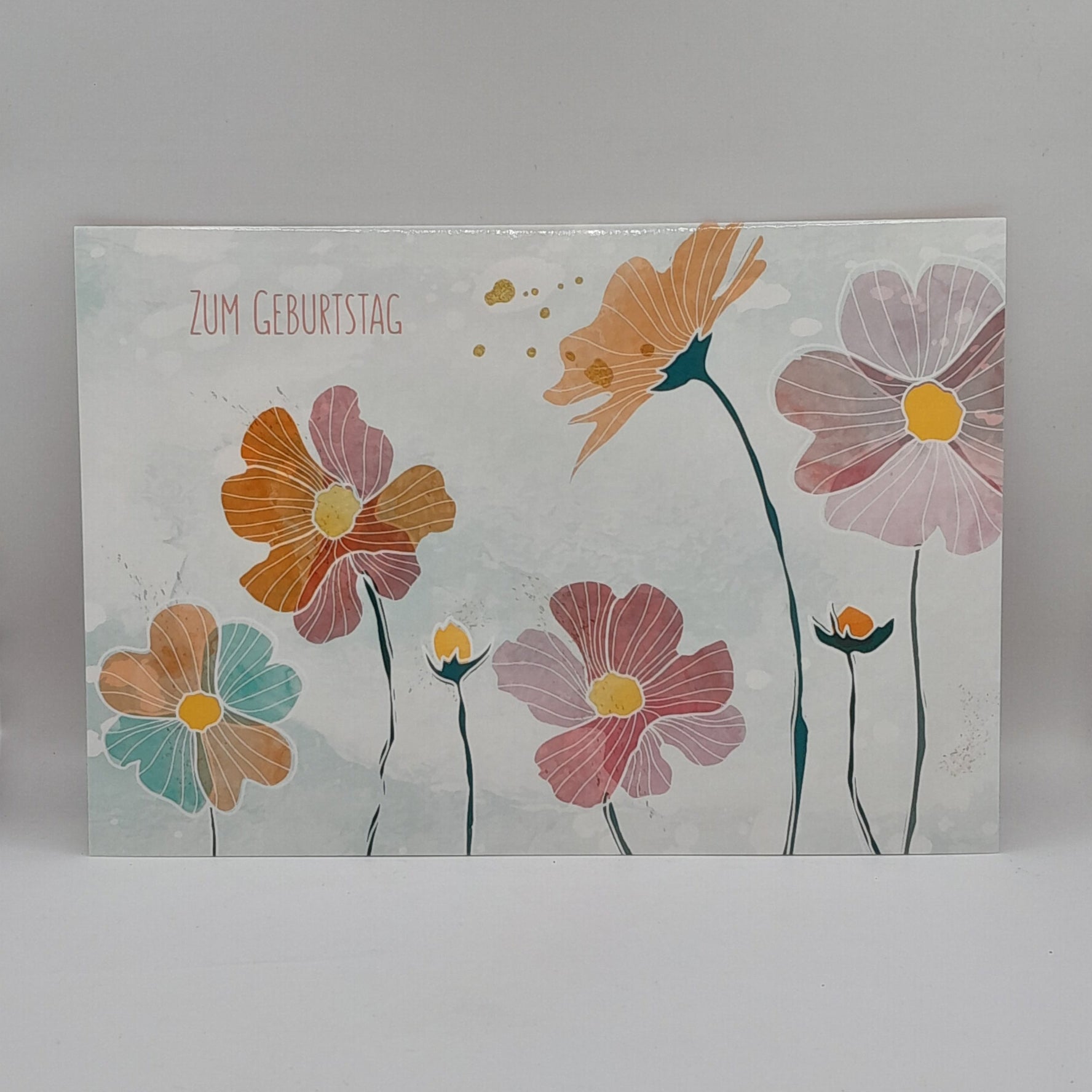 Billet zum Geburtstag "Blumen"