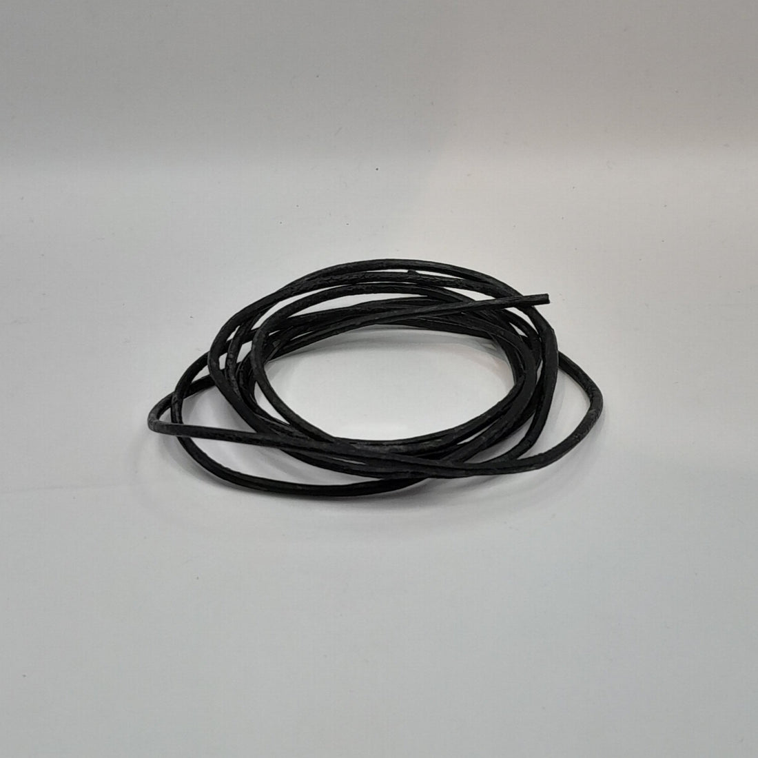 Lederband schwarz aus Ziegenleder, 1m