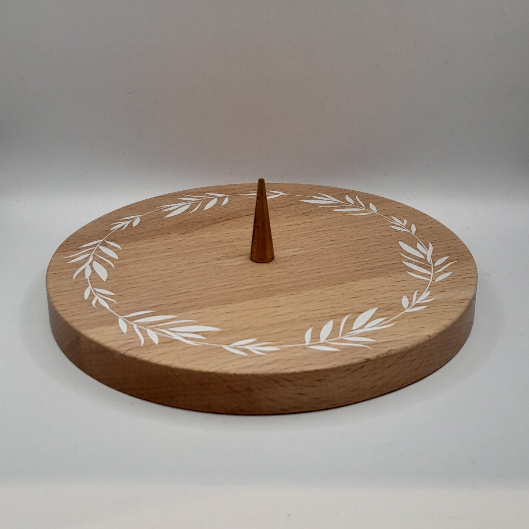 Kerzenteller Buche 14cm
