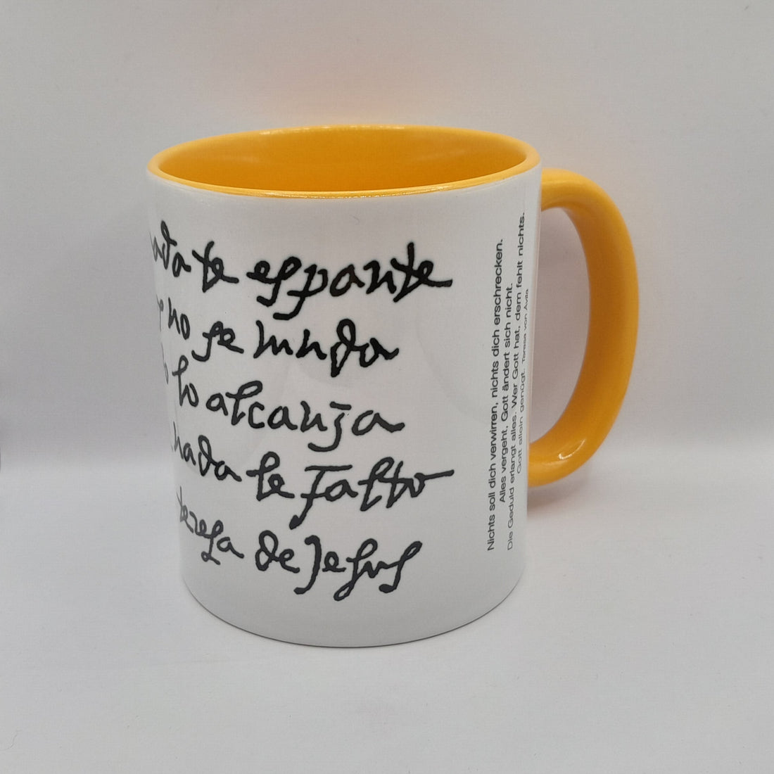 Kaffeetasse "Teresa von Ávila", gelb