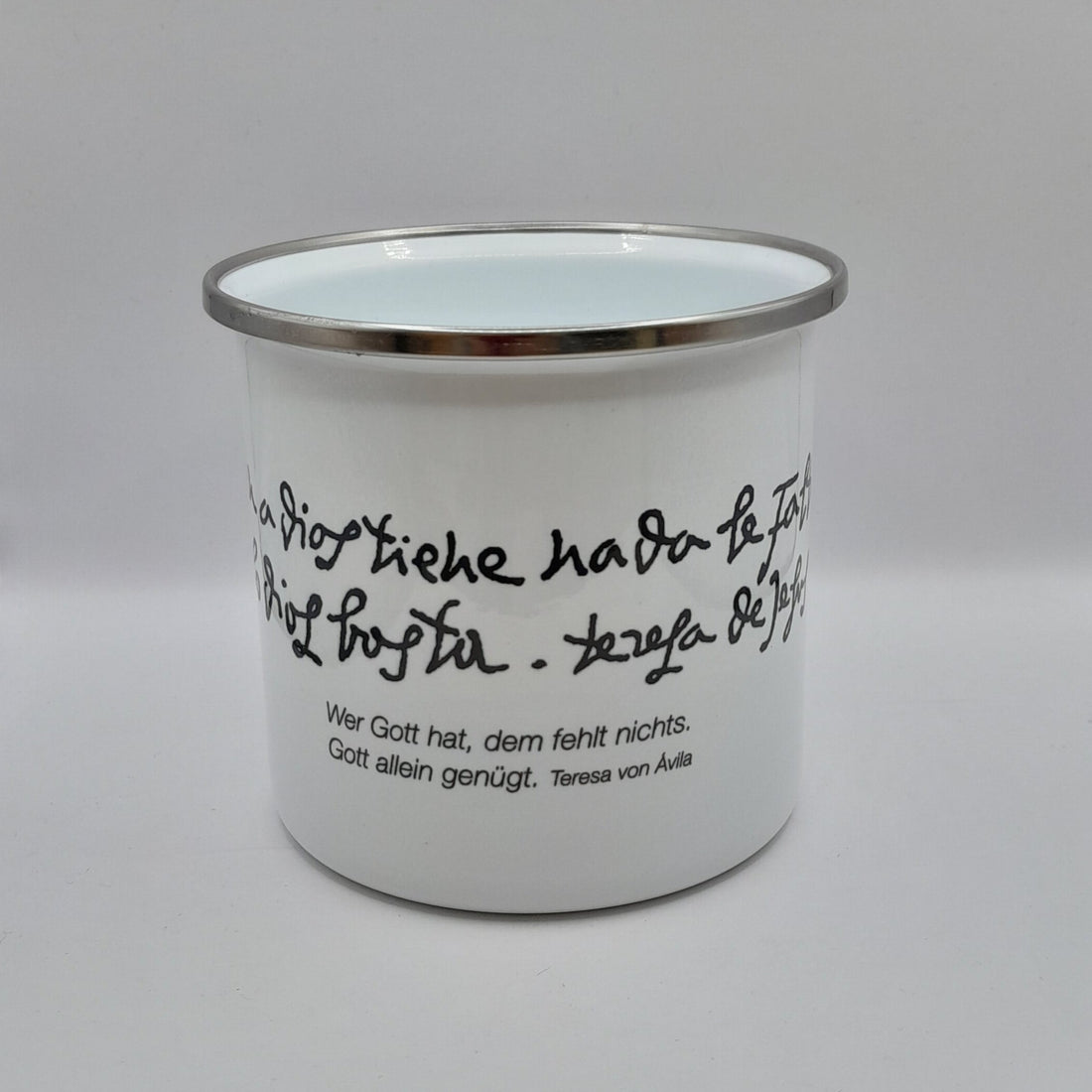 Emailletasse "Teresa von Ávila" 300ml