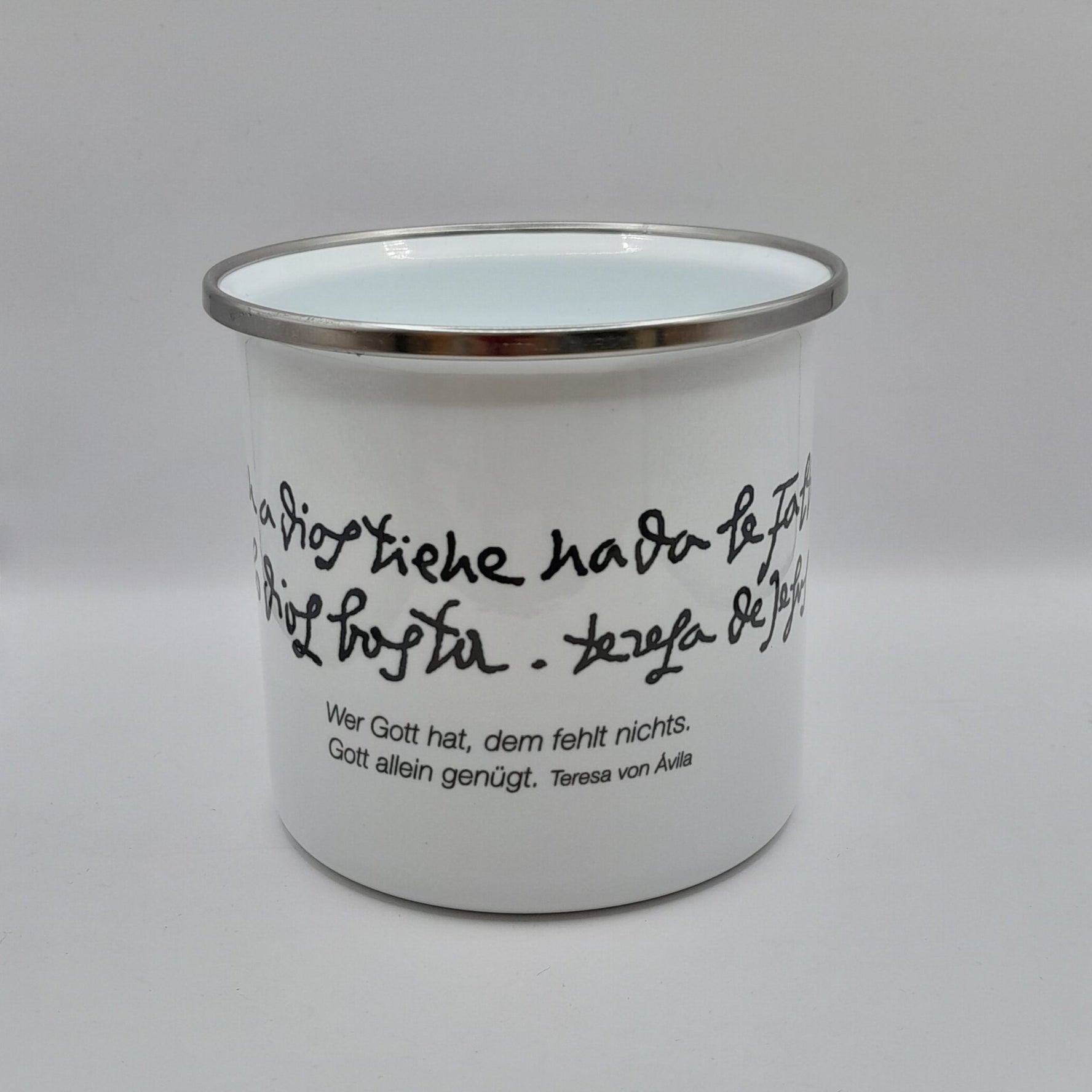Emailletasse "Teresa von Ávila" 300ml