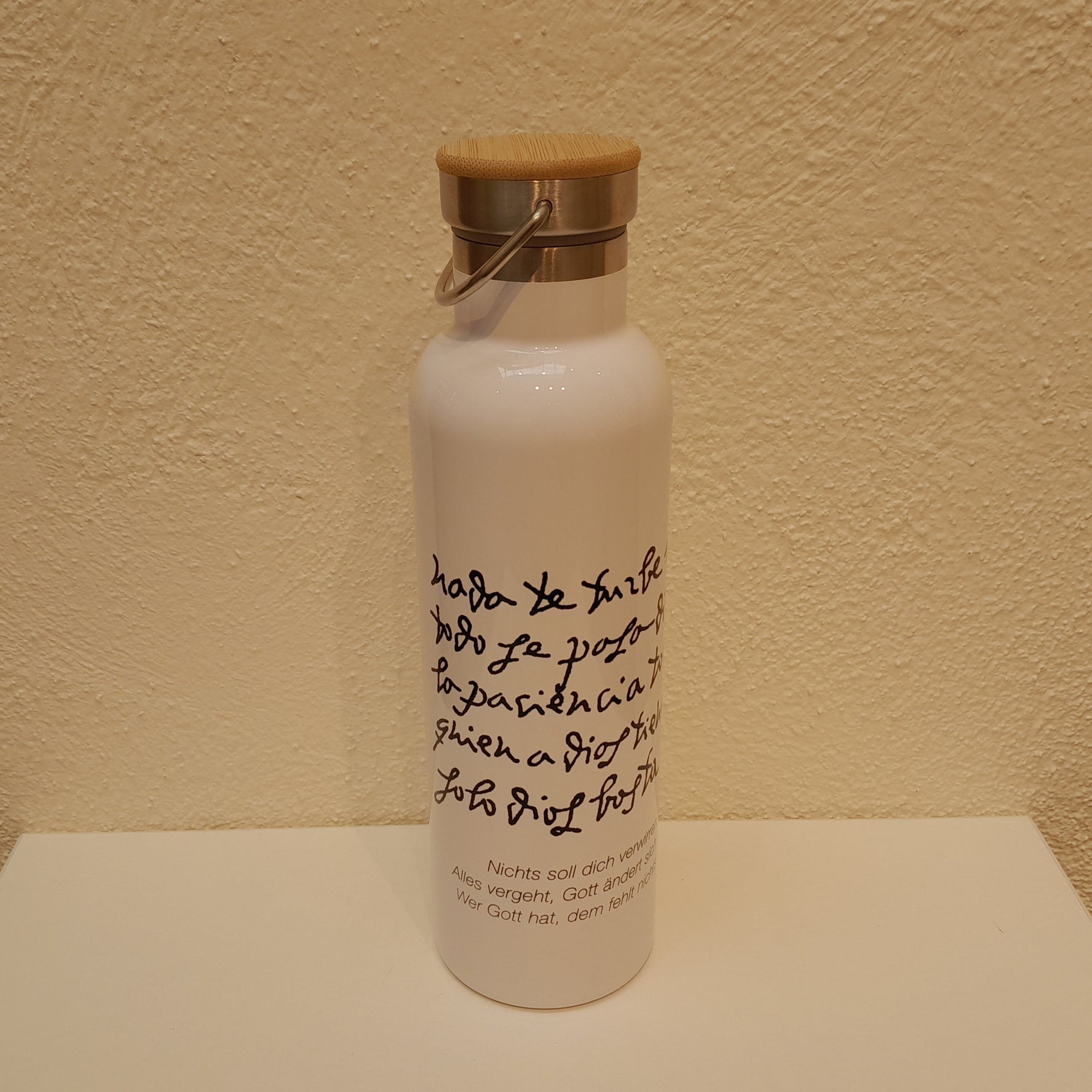 Thermosflasche mit Bambusdeckel 750ml