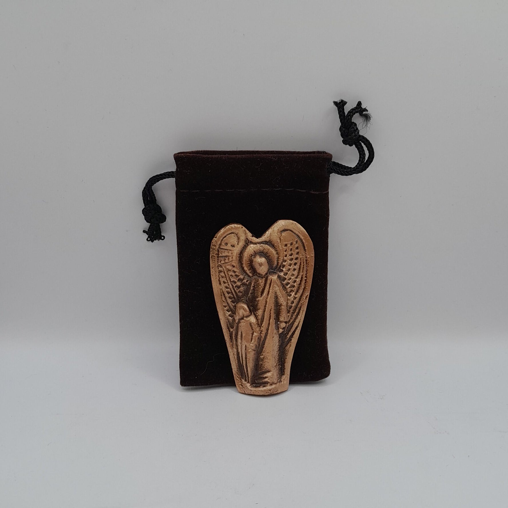 Bronze Handschmeichler Schutzengel