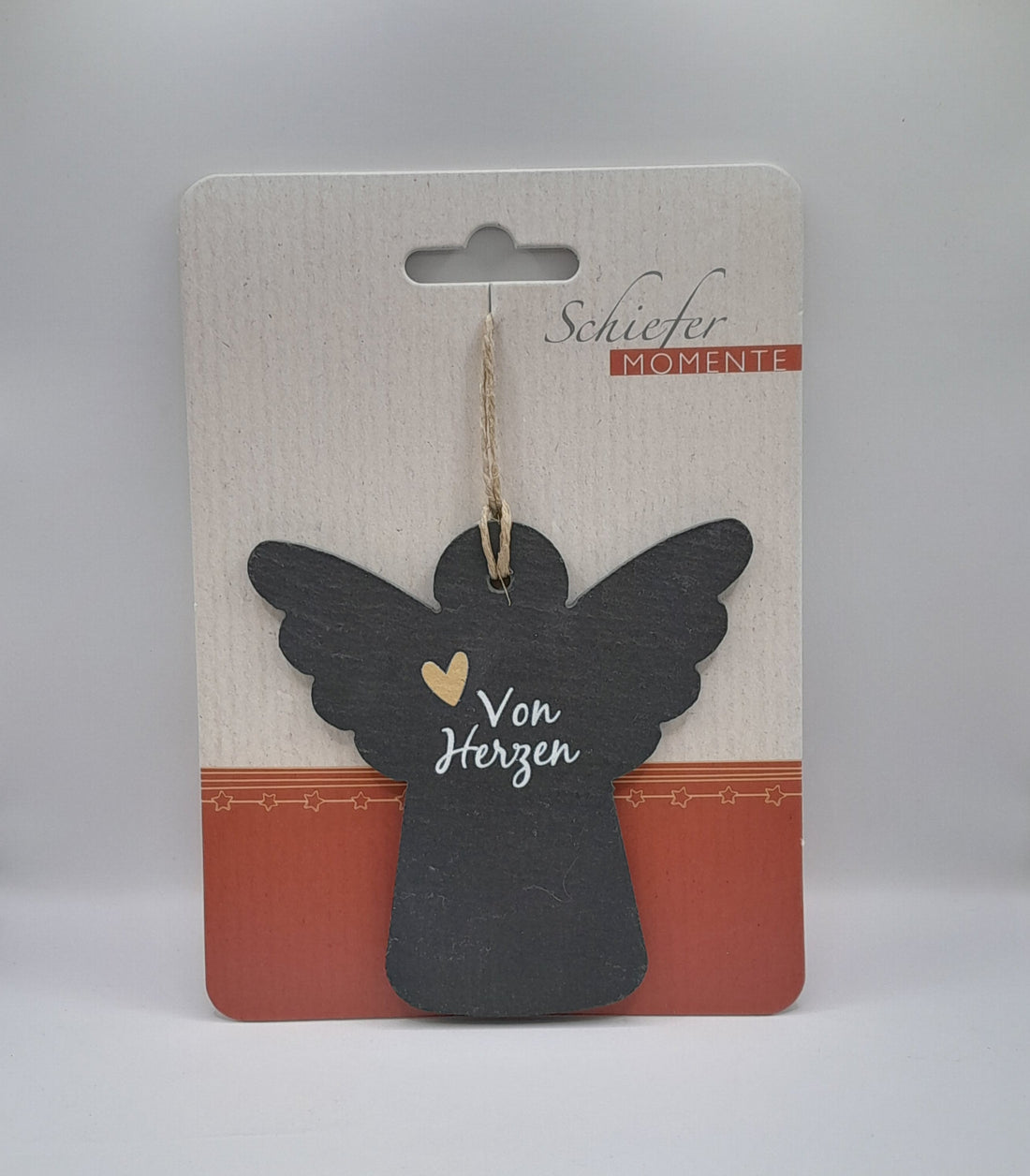 Schiefer-Engel zum Aufhängen "Von Herzen"