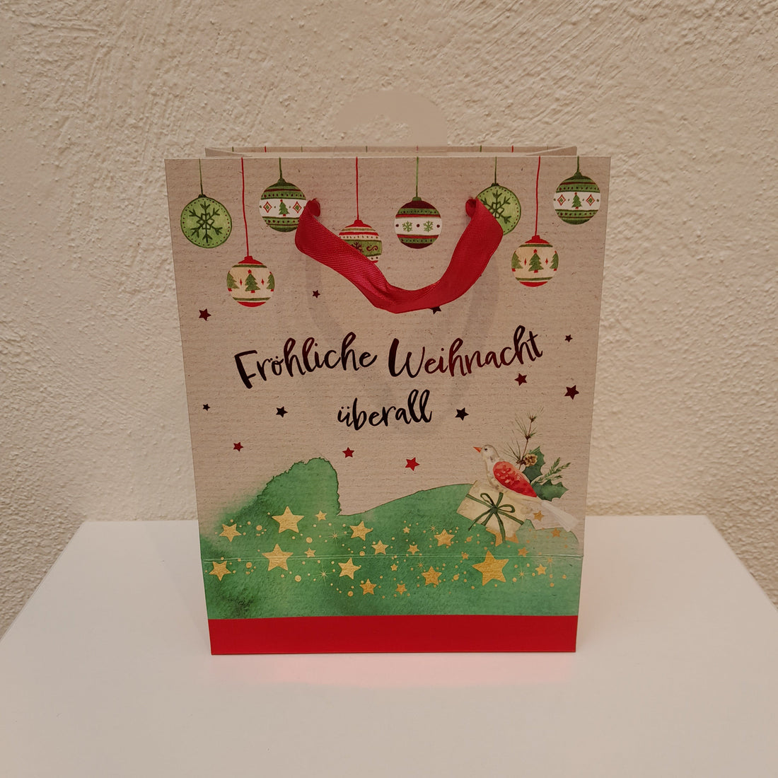 Geschenksackerl "Fröhliche Weihnacht überall"