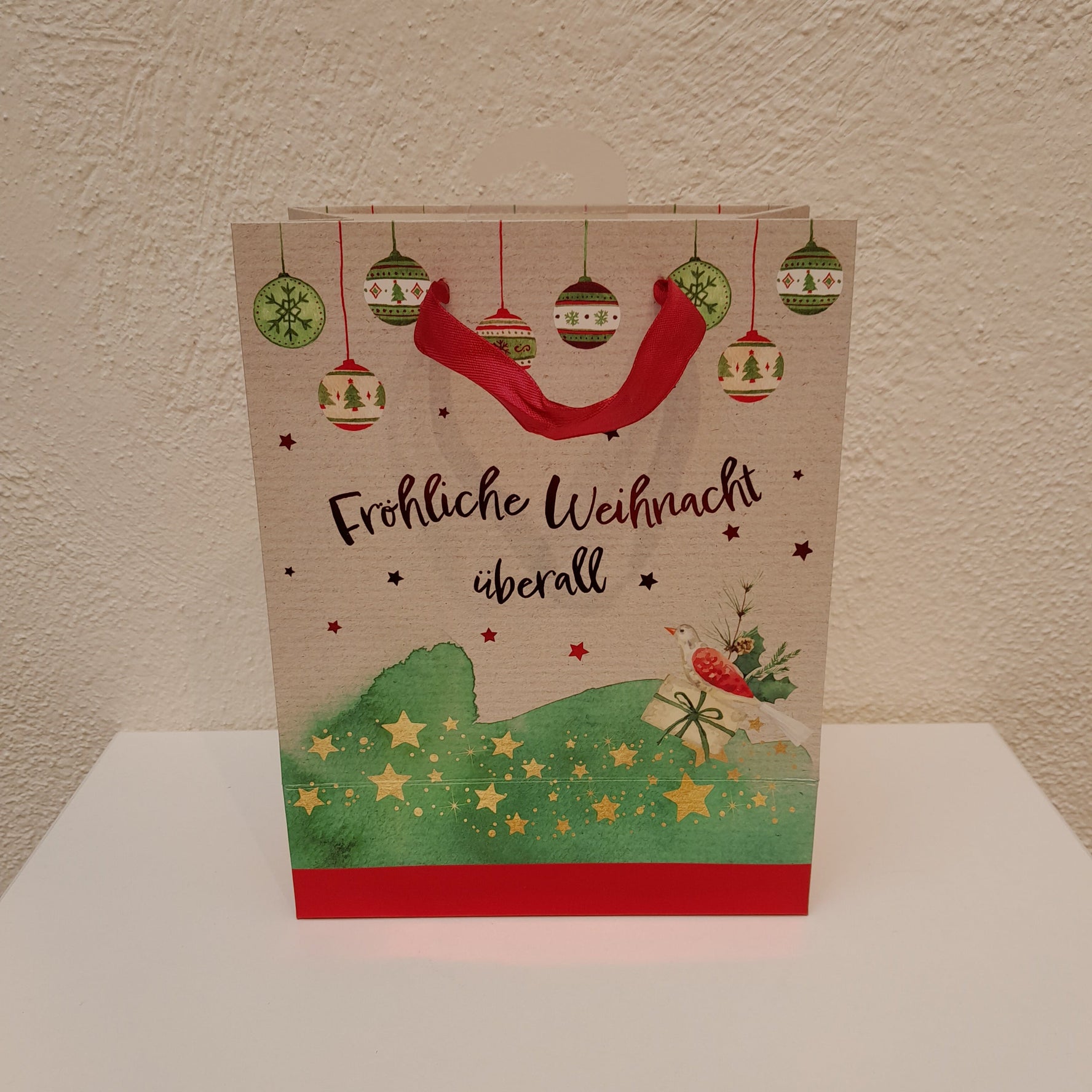 Geschenksackerl "Fröhliche Weihnacht überall"