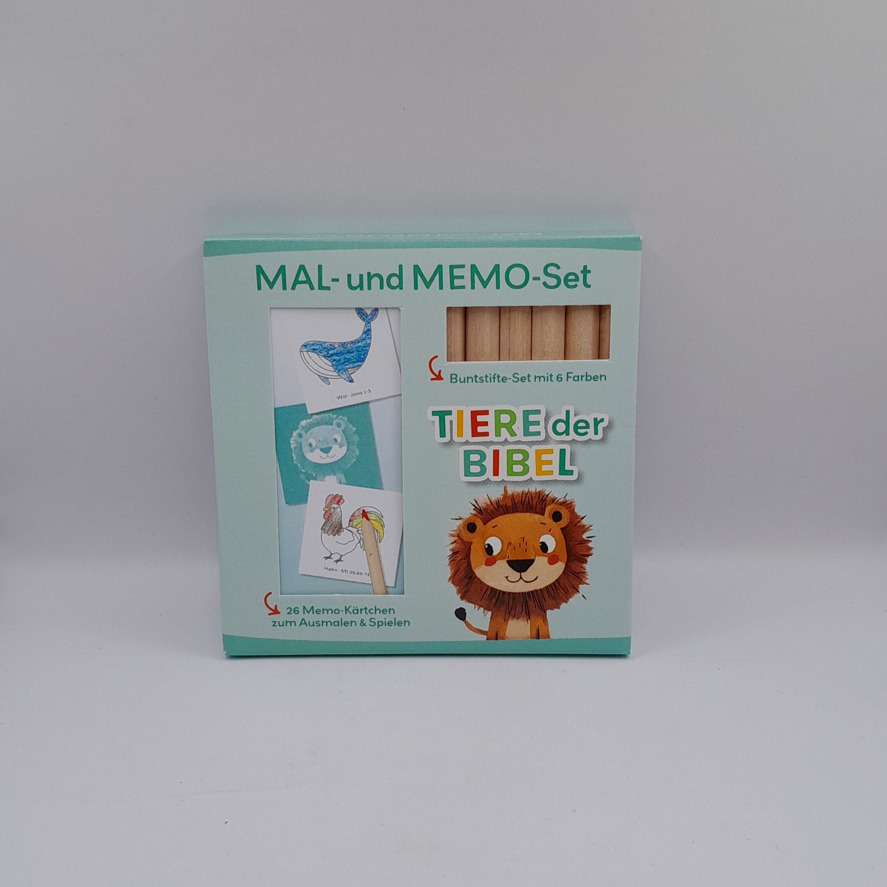 Mal- und Memo-Set "Tiere der Bibel"