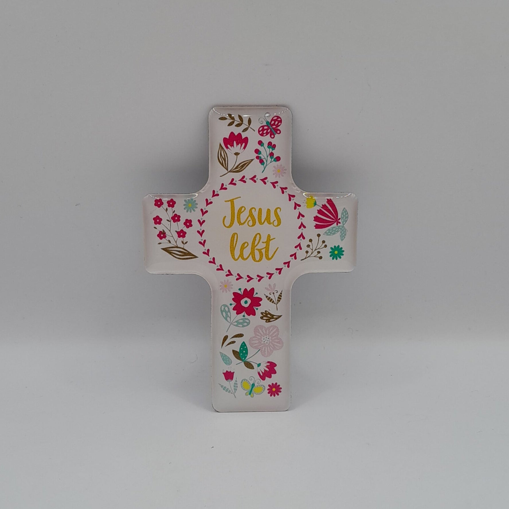 Magnet Kreuz "Jesus lebt"