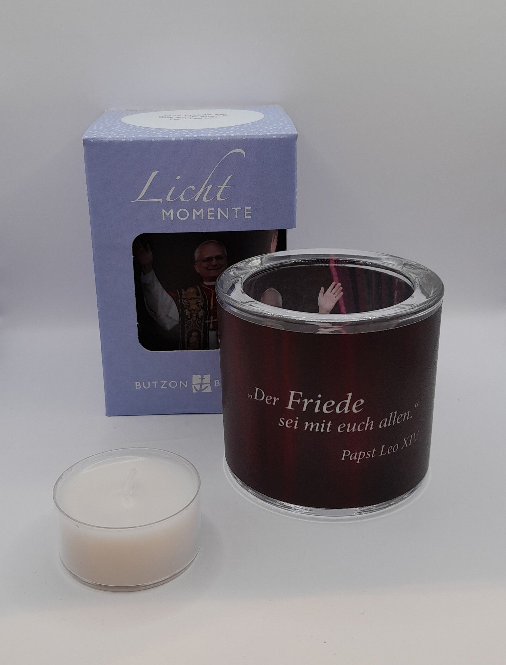 Lichtmomente Teelichthalter "Papst Leo XIV."