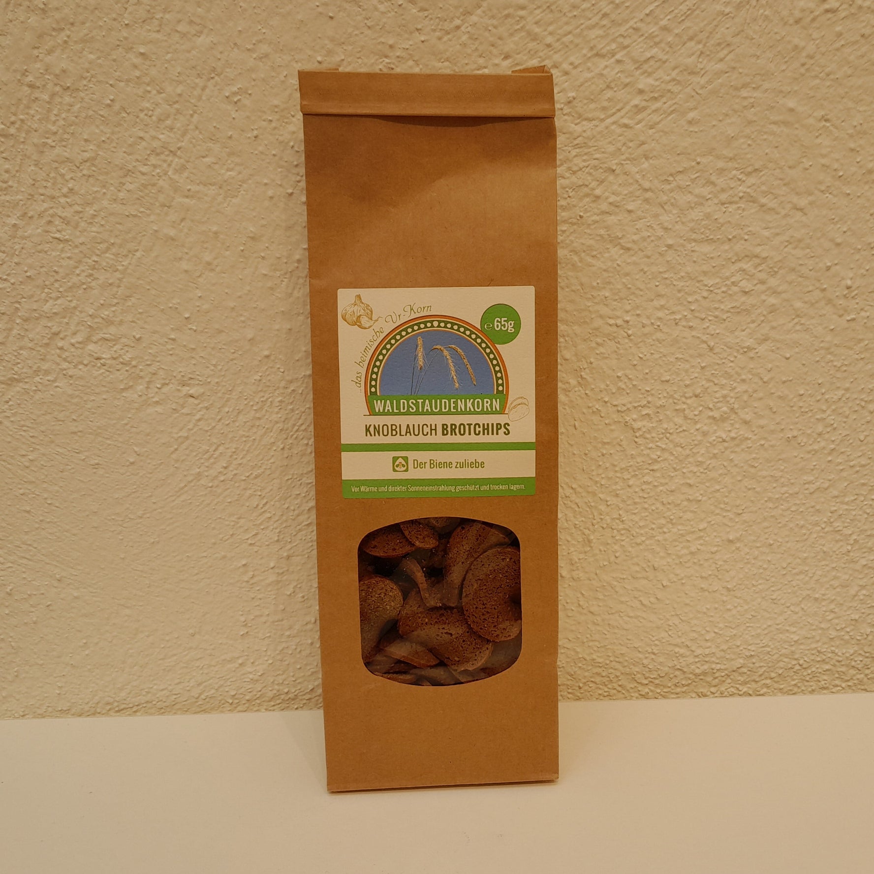Waldstaudenkorn Brotchips Knoblauch 65g
