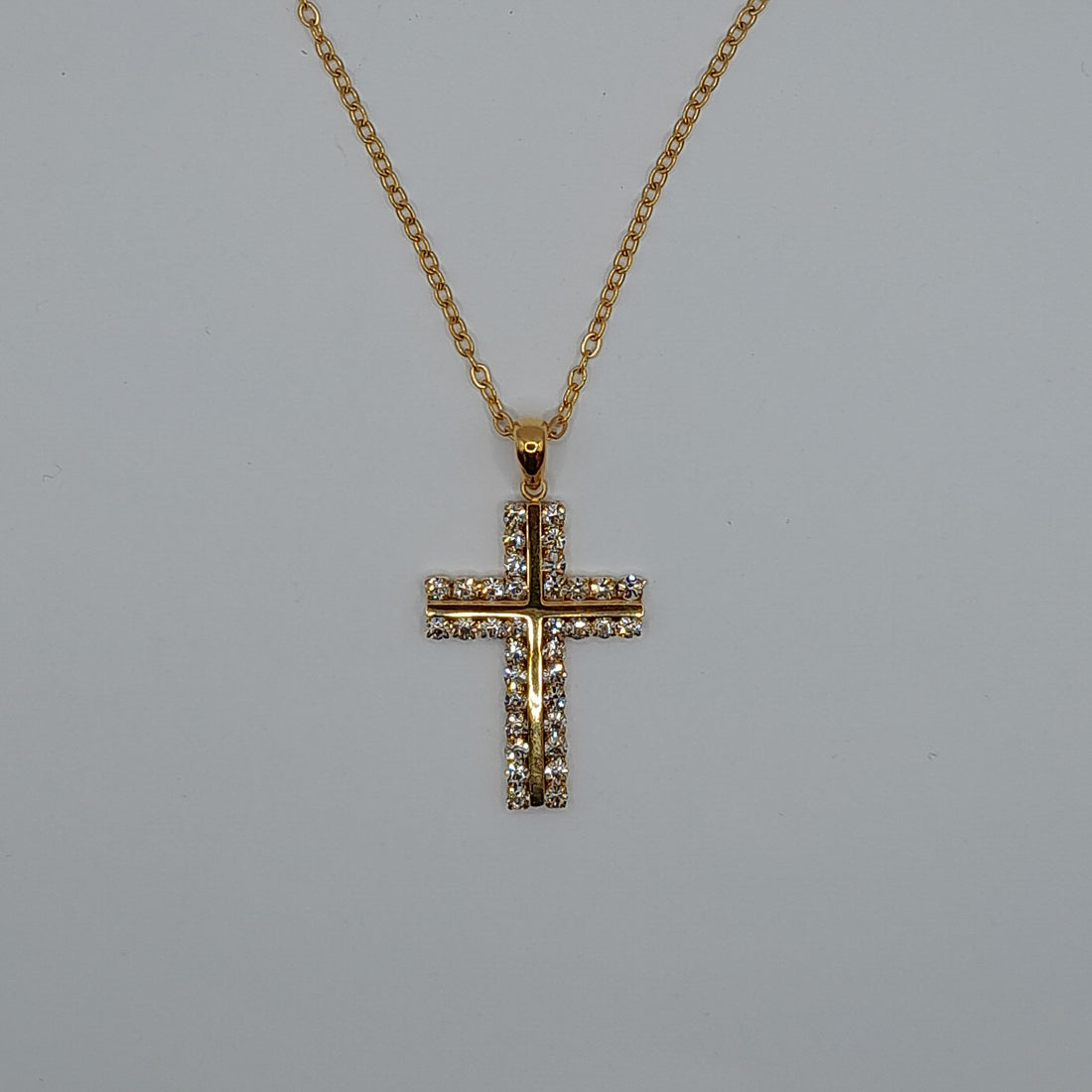 Kette mit Anhänger "Kreuz" aus Edelstahl