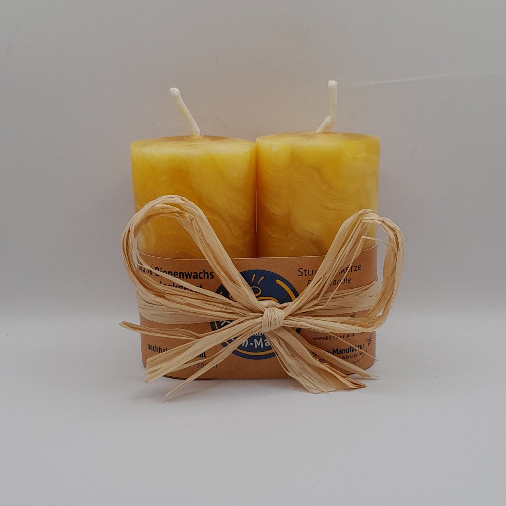Bienenwachs-Stumpen 2er-Set klein