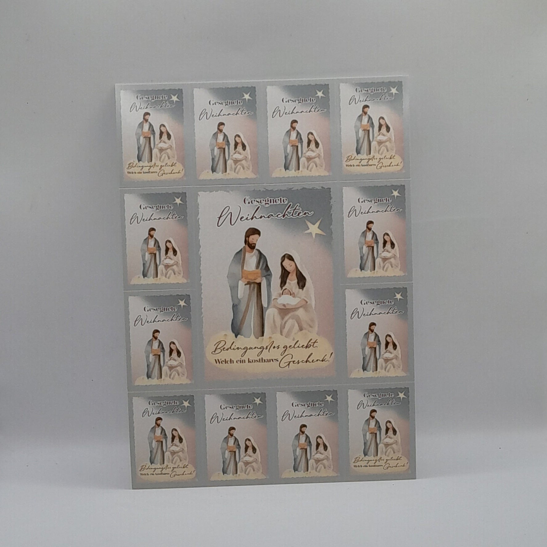 Sticker-Postkarte "Gesegnete Weihnachten"