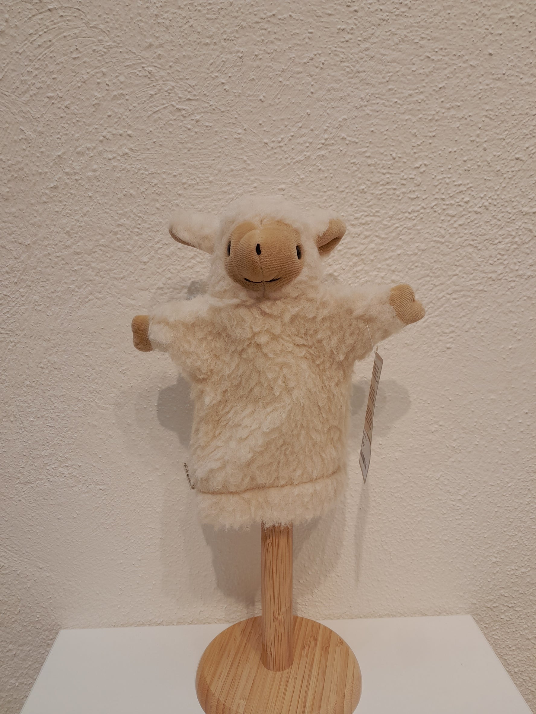 Handpuppe "Lamm" aus Schafwolle