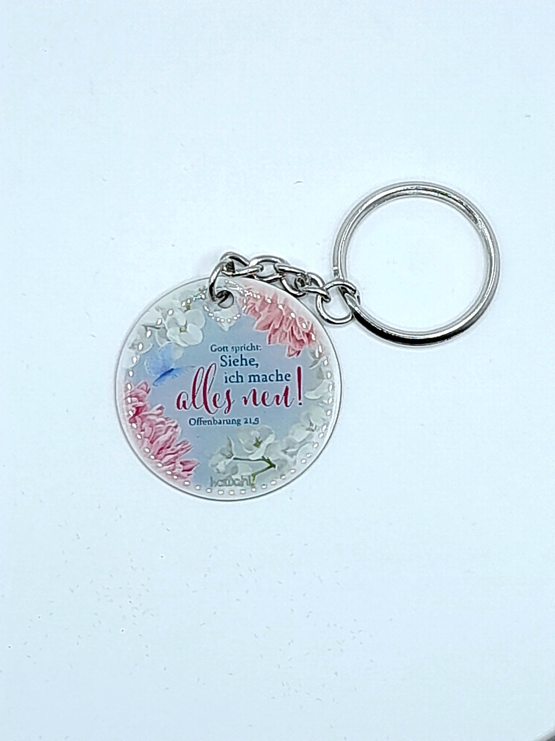 Schlüsselanhänger Jahreslosung " Siehe.."