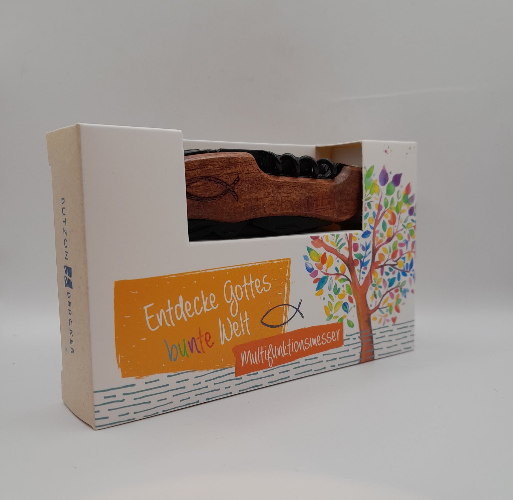 Multifunktions Taschenmesser "Entdecke Gottes bunte Welt"