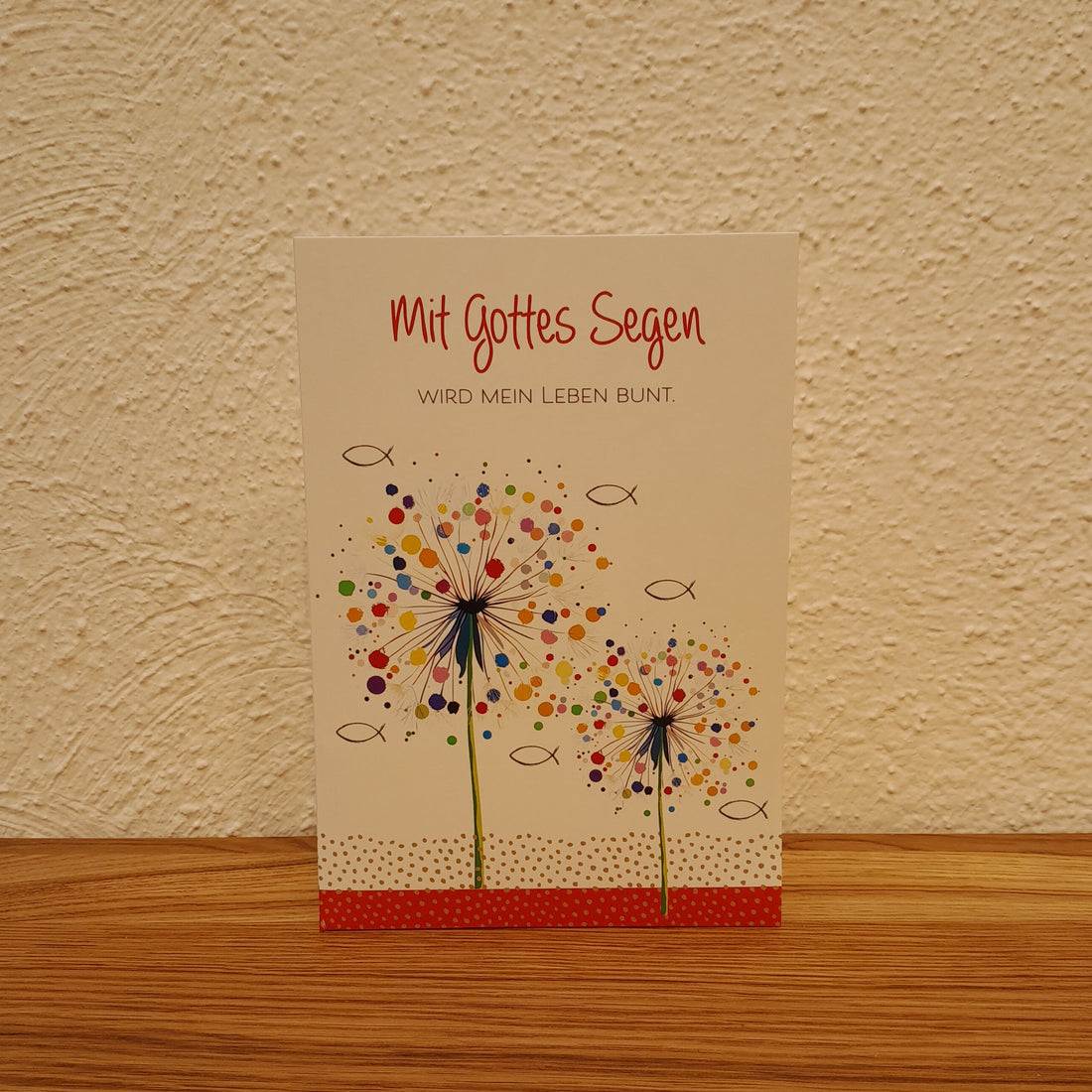 Billet zur Erstkommunion "Mit Gottes Segen"