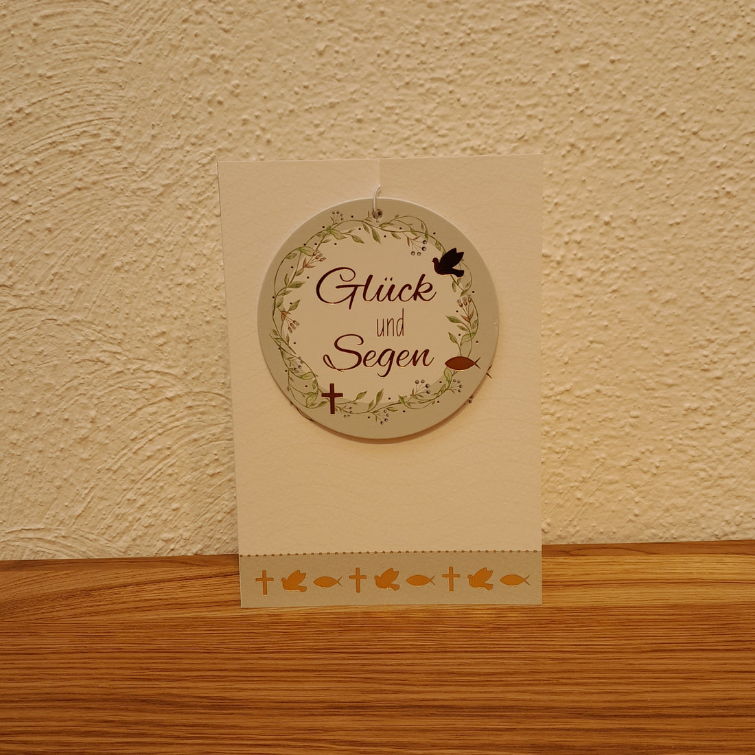 Billet zur Taufe, mit Anhänger