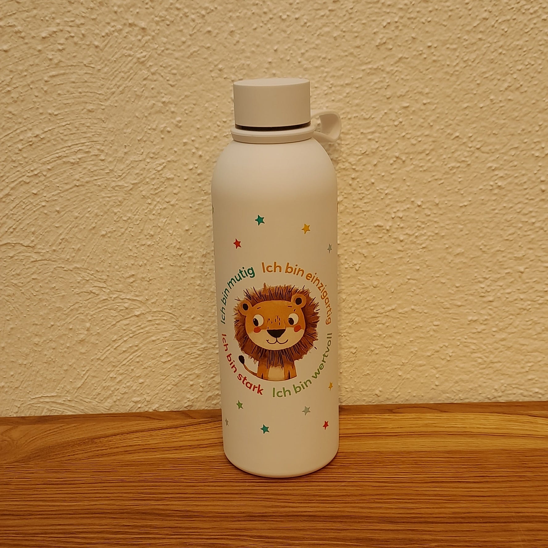 Trinkflasche "Löwe" Edelstahl 500 ml