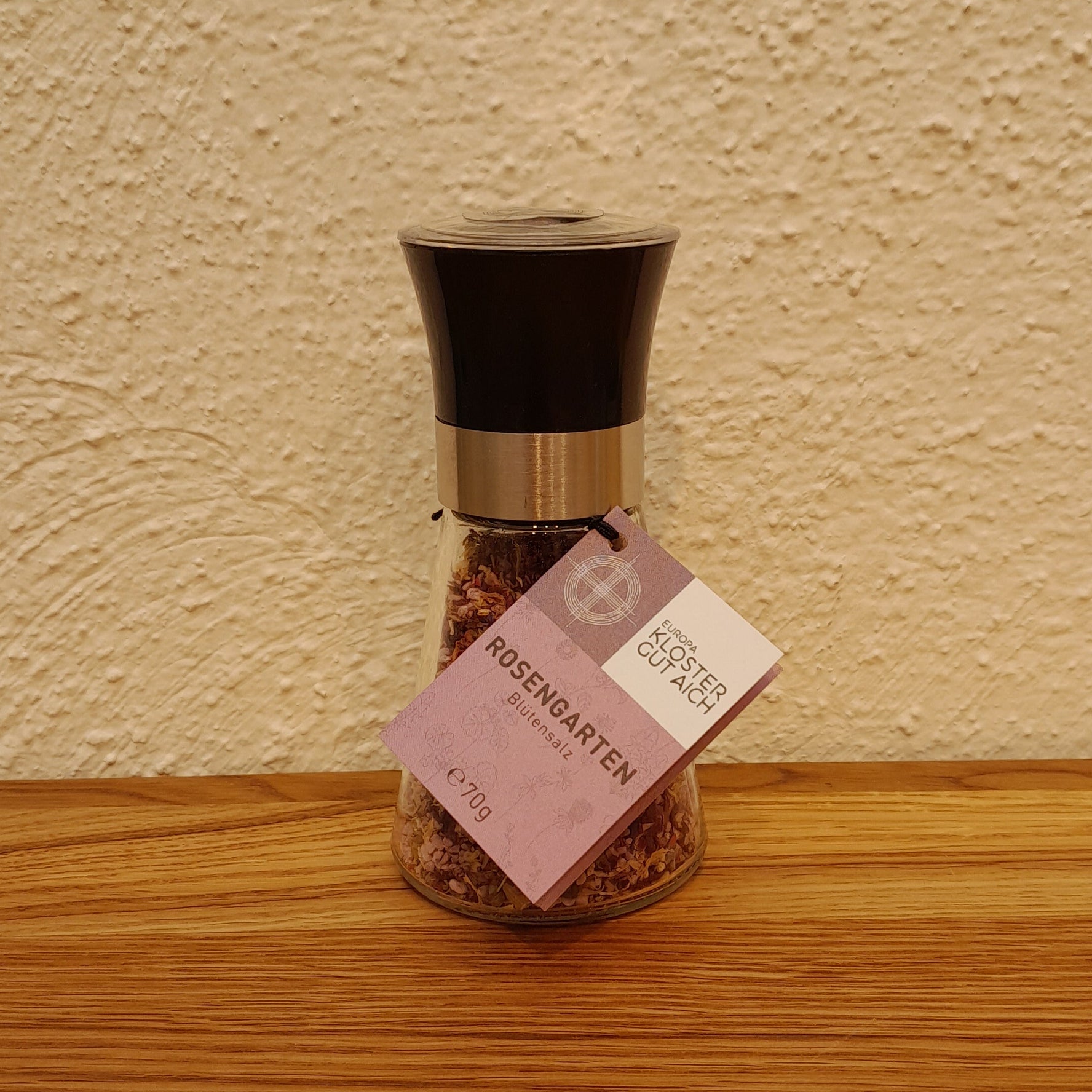 Gut Aich Blütensalz Rosengarten in der Salzmühle 70 g