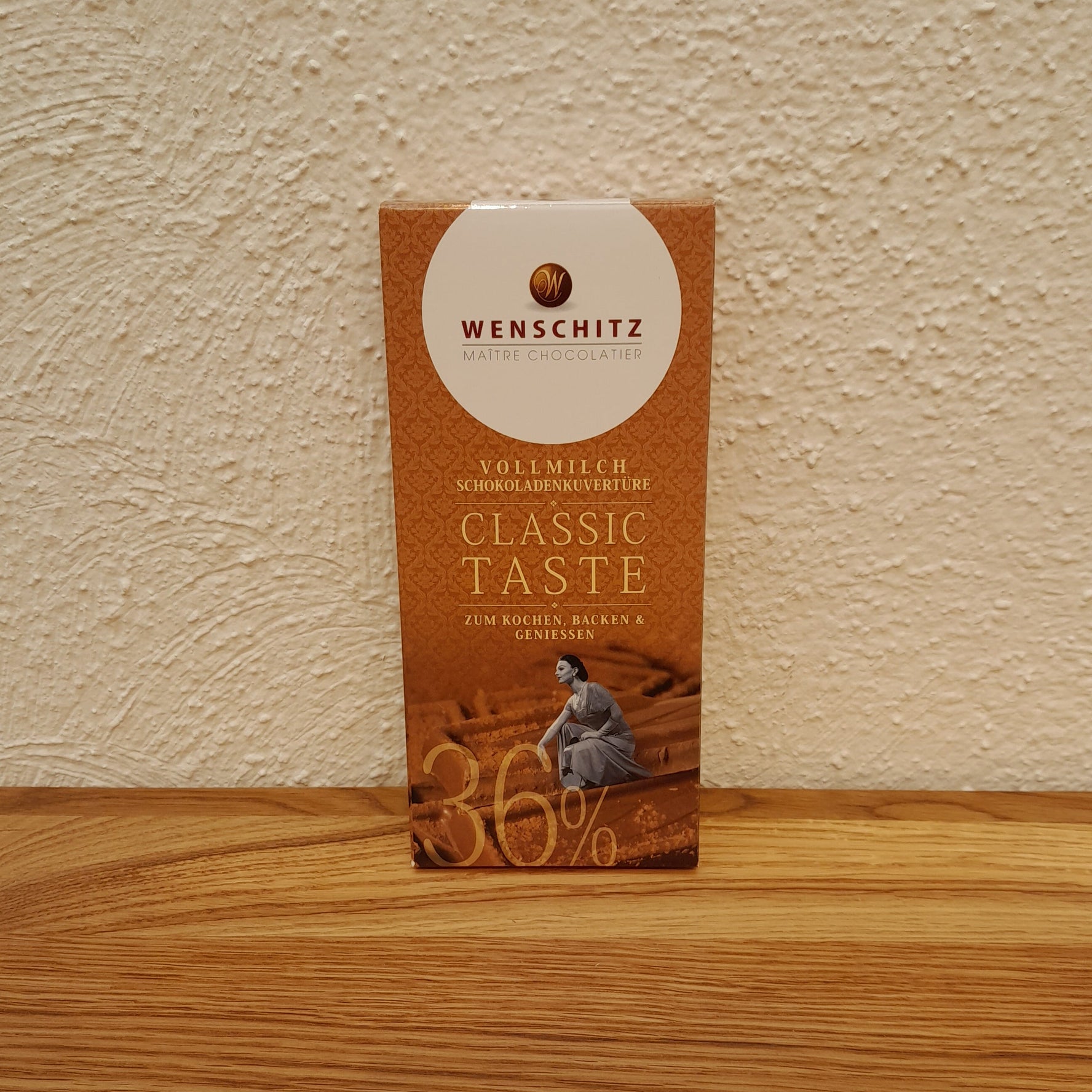Vollmilch Schokoladenkuvertüre Classic Taste 36% 200g