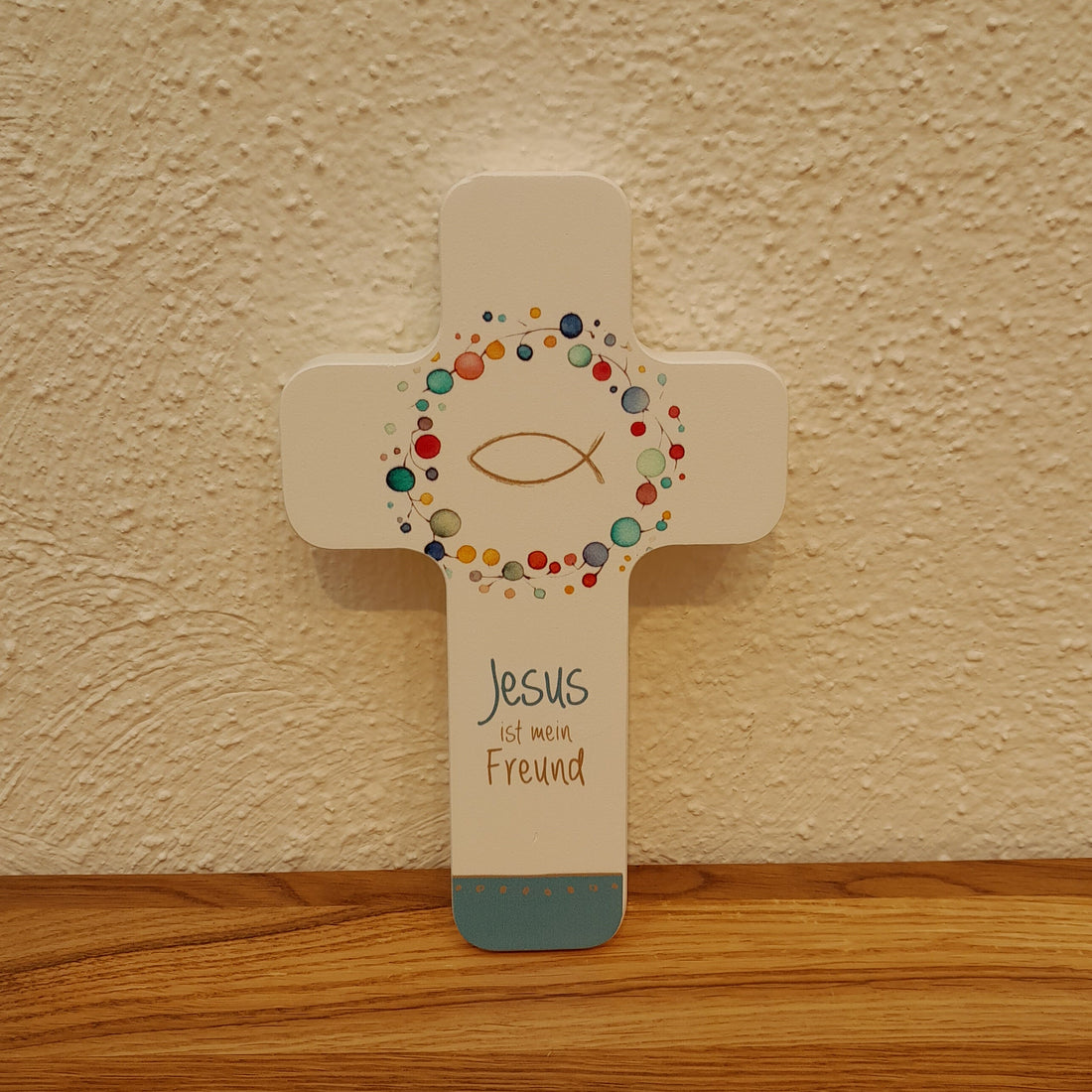 Kinderkreuz Holz "Jesus ist mein Freund"